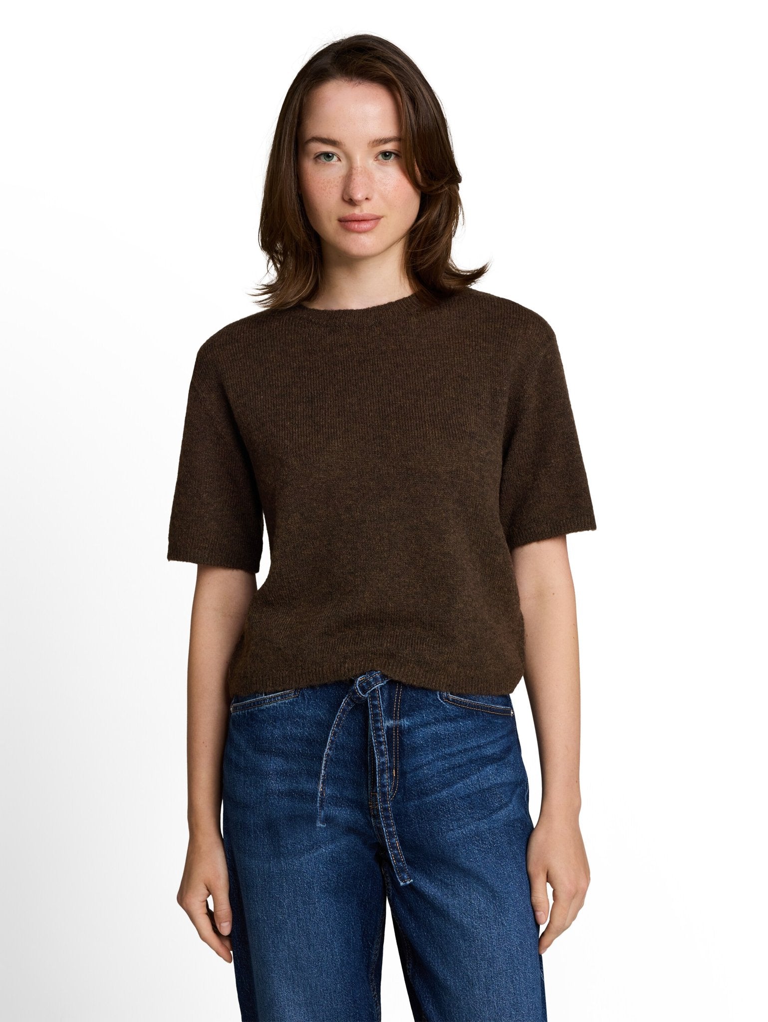 Tom Tailor denim Damen Pullover Cool Dark Brown