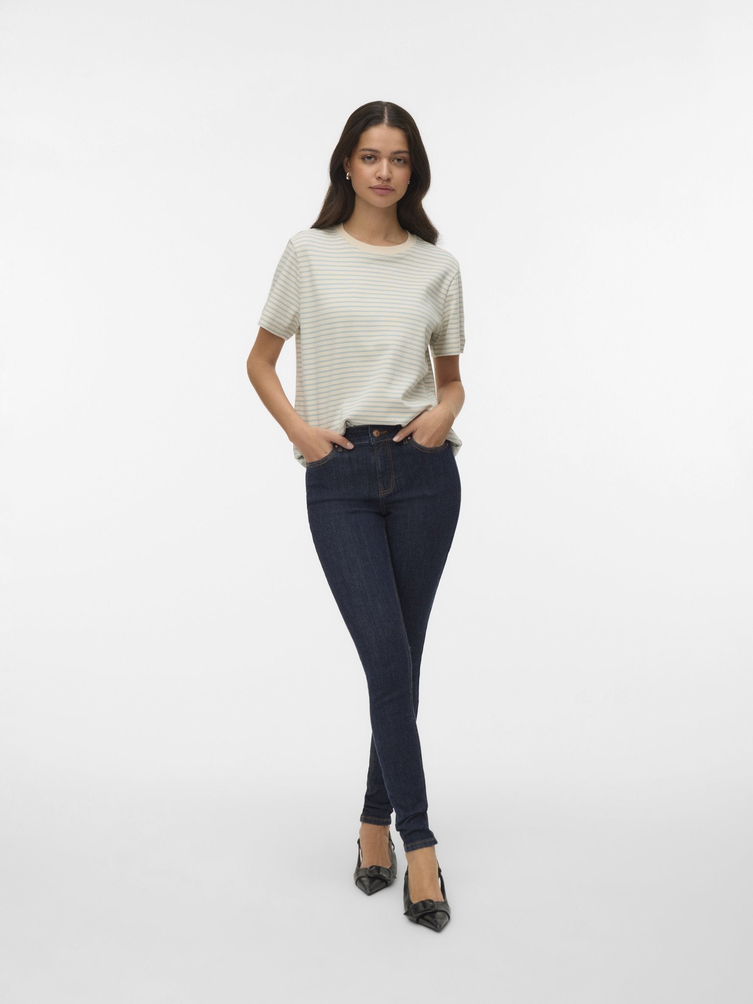 Vero Moda Damen Jeans Dark Blue Denim