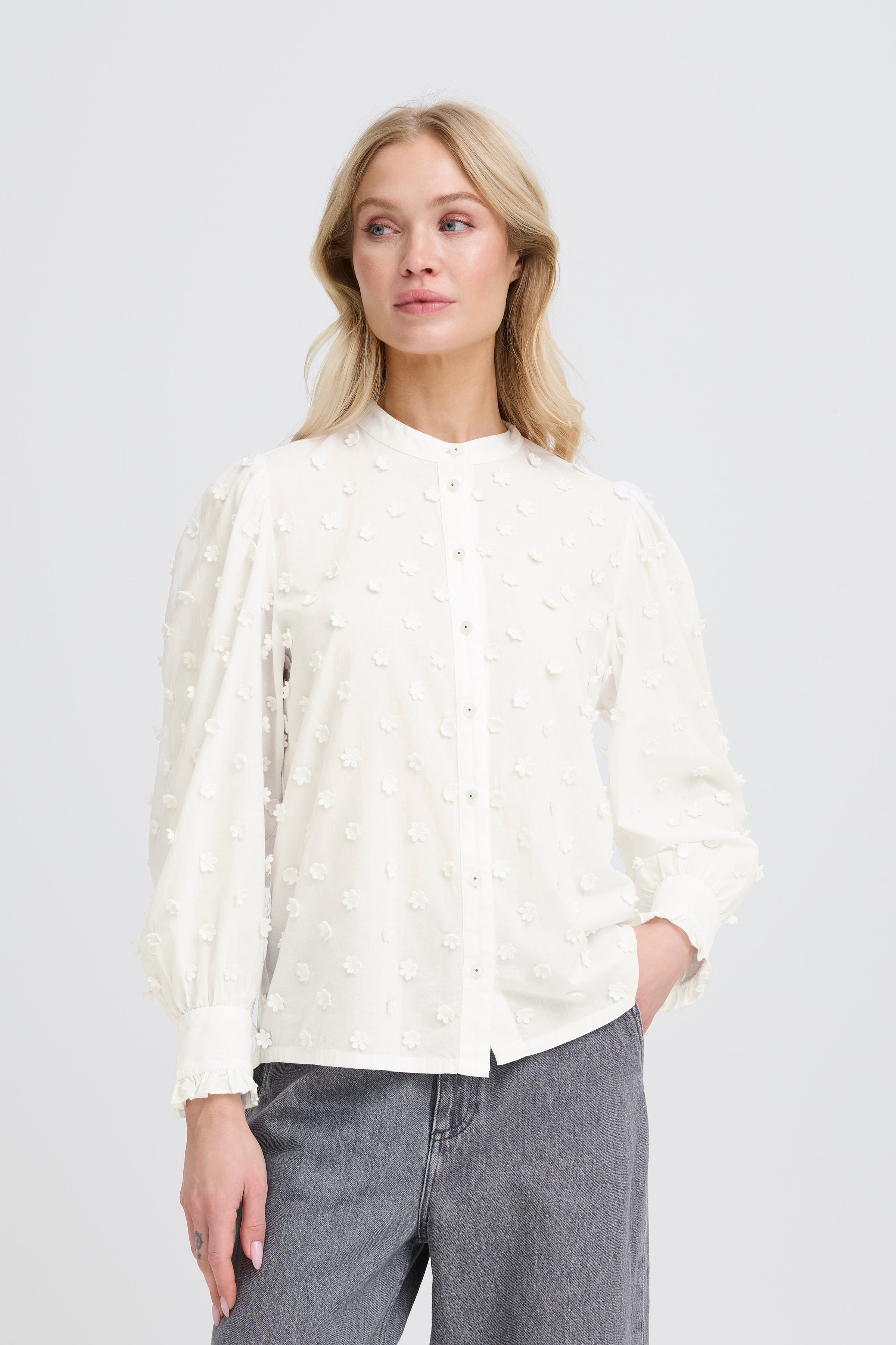 b.young Damen Blusen Marshmallow