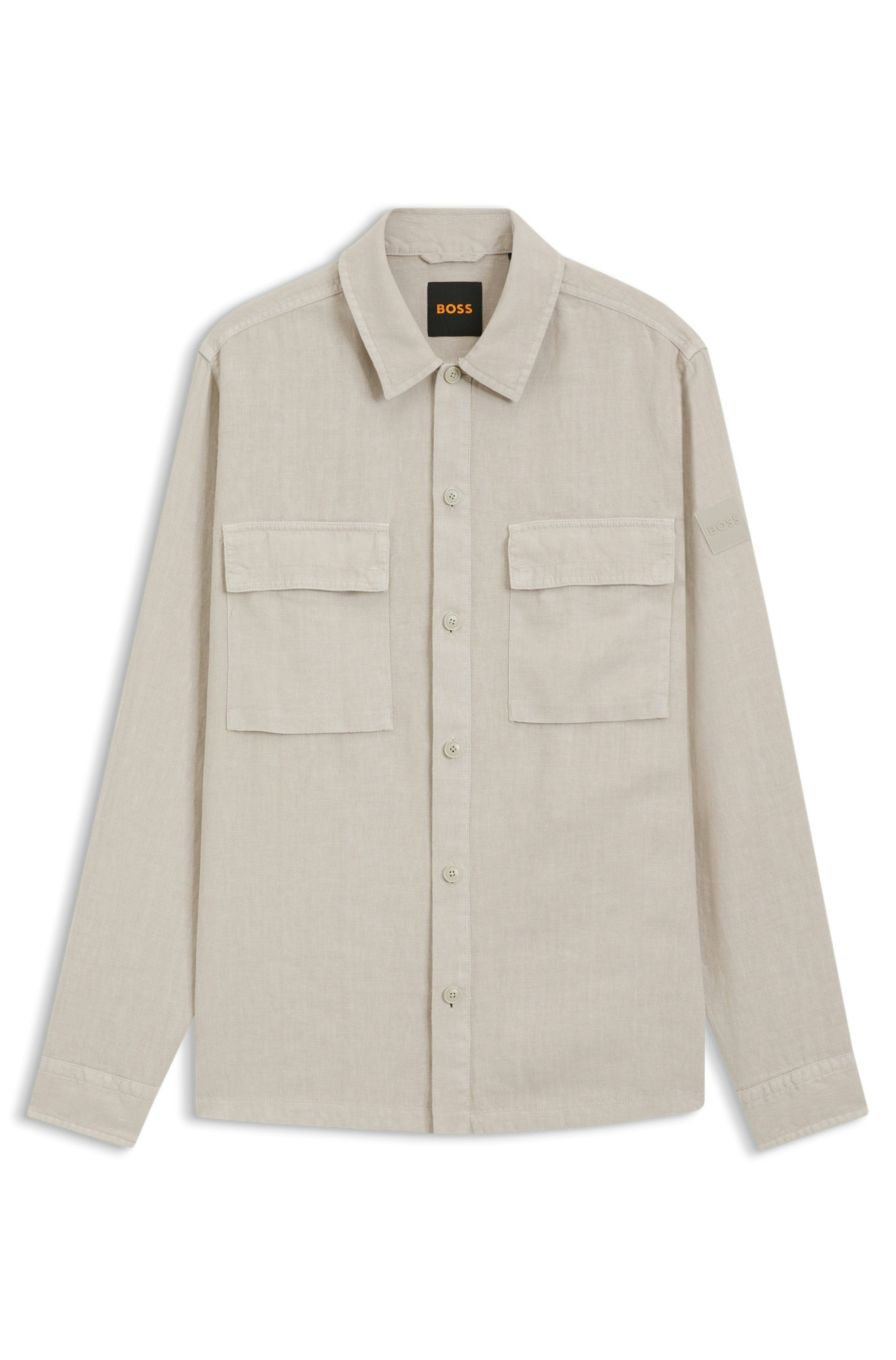 Boss Orange Herren Hemden Open Grey