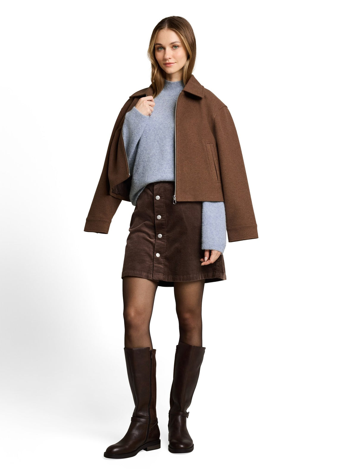 Tom Tailor denim Damen Pullover Foggy Sky Blue