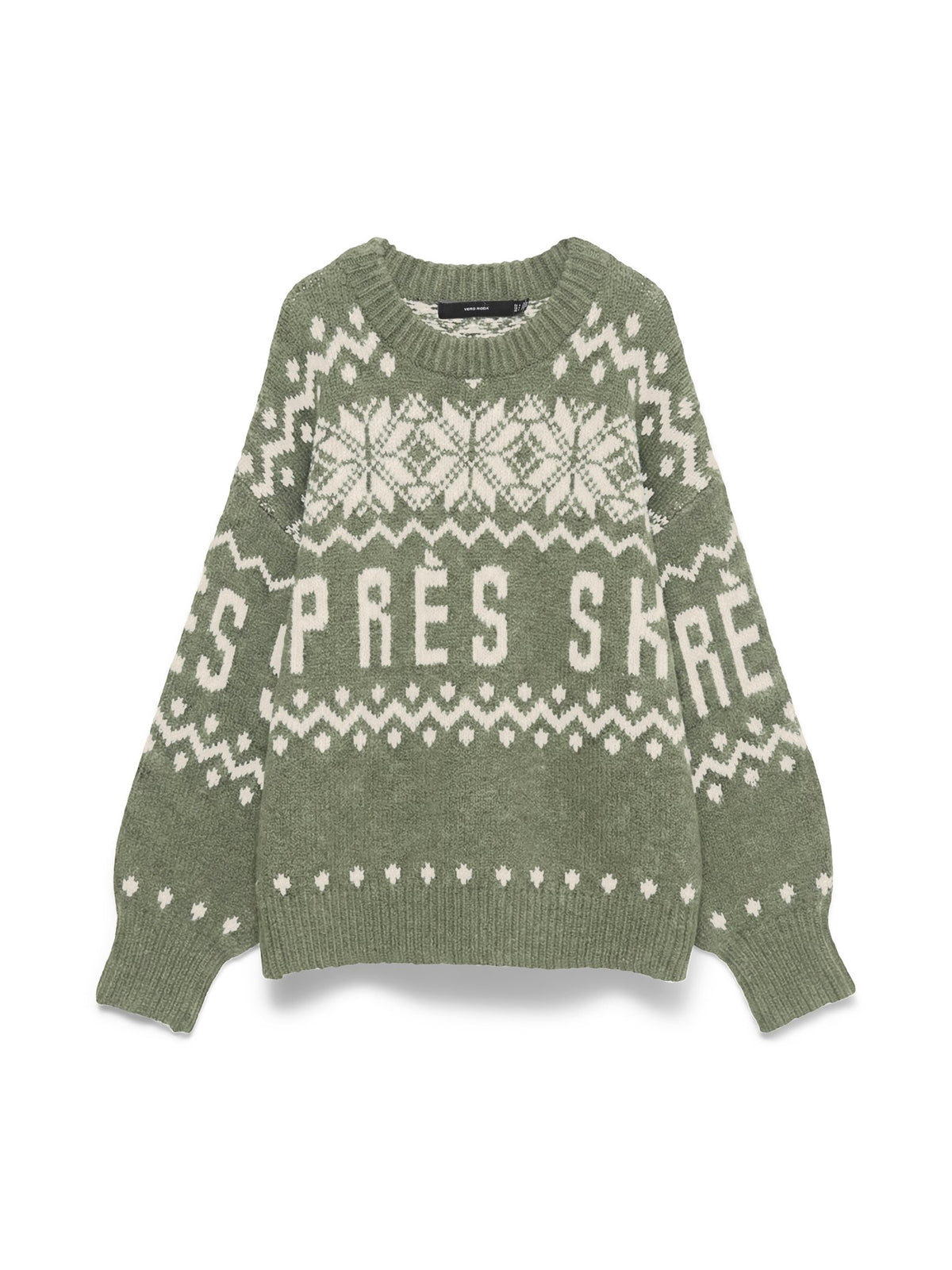 Vero Moda Damen Pullover Oil Green/W. Bi