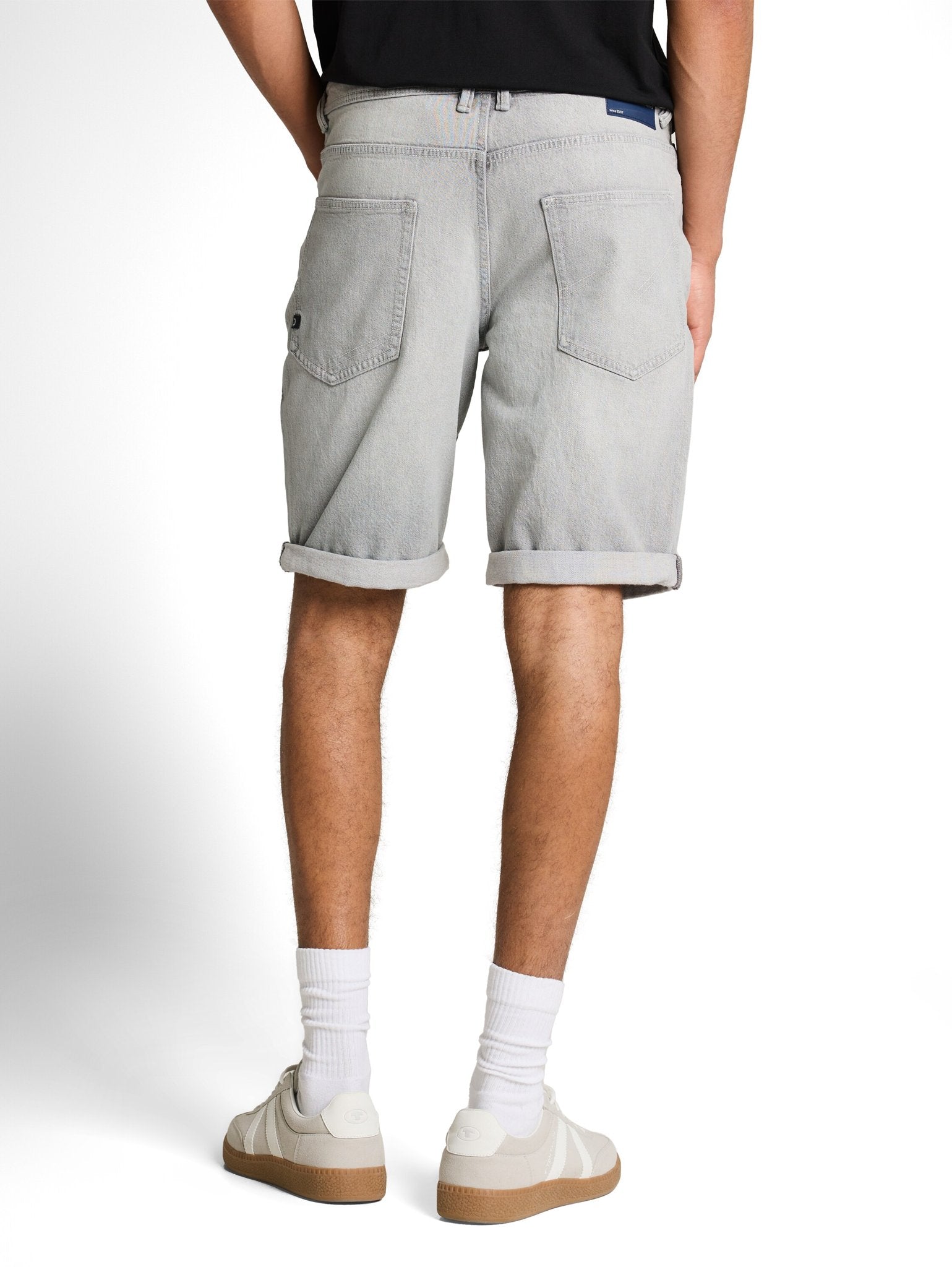 Tom Tailor denim Herren Shorts Used Light Ston