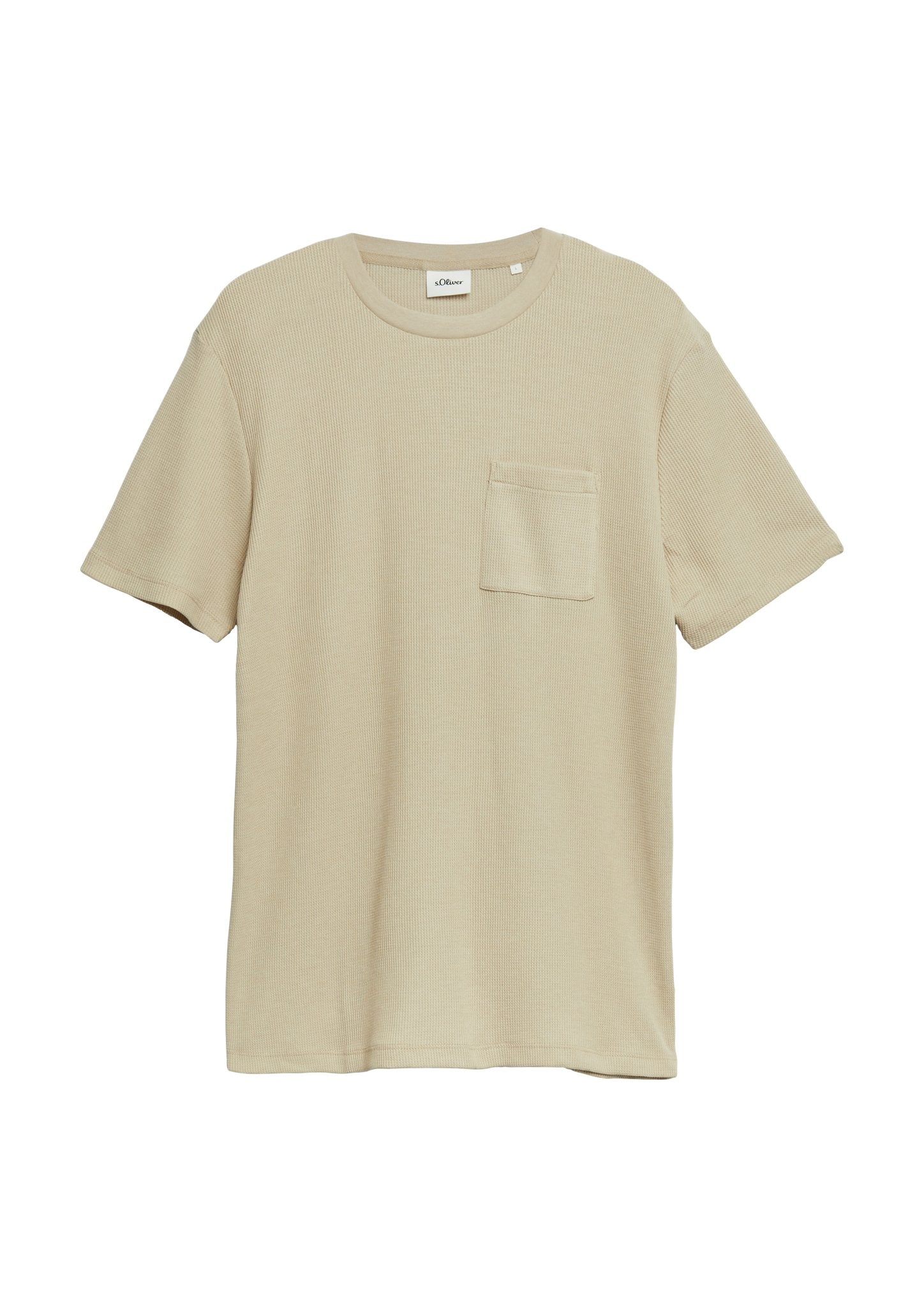 S. Oliver red Herren T-Shirts kurz Brown