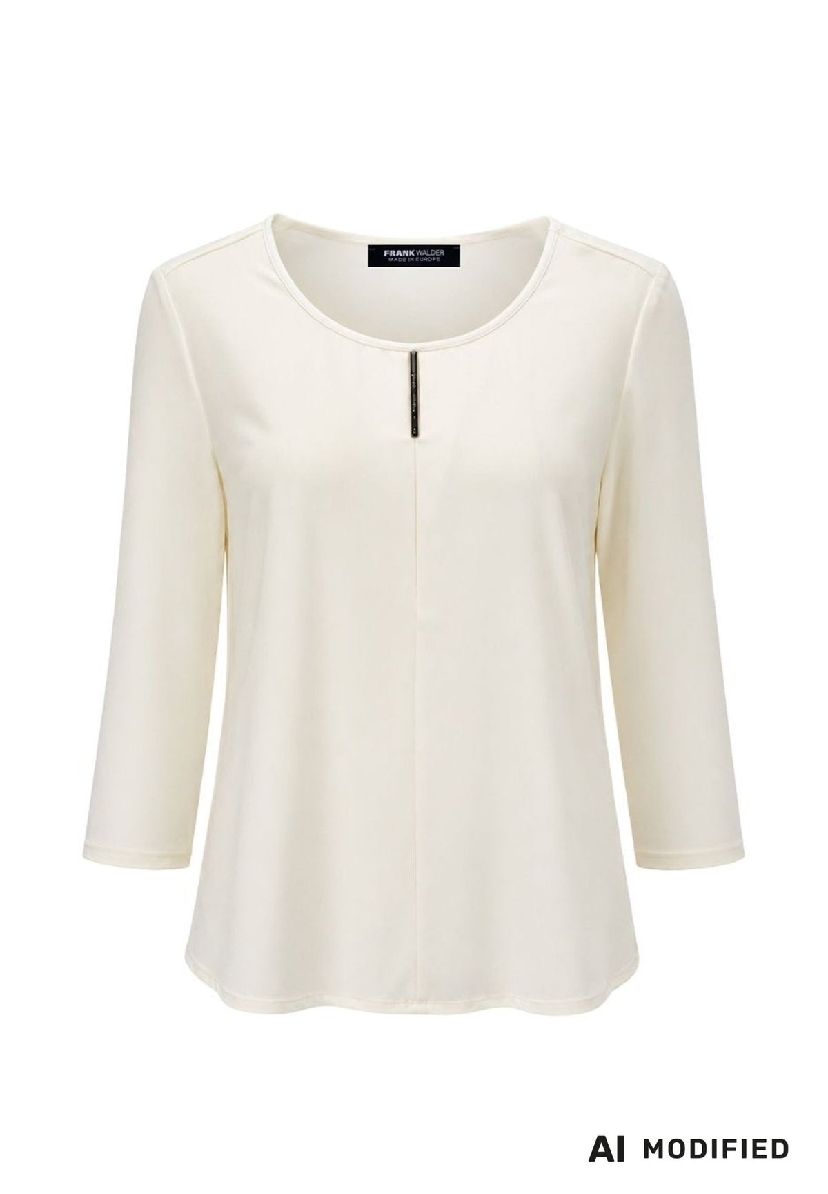 Frank Walder Damen Blusen kurz  Ivory