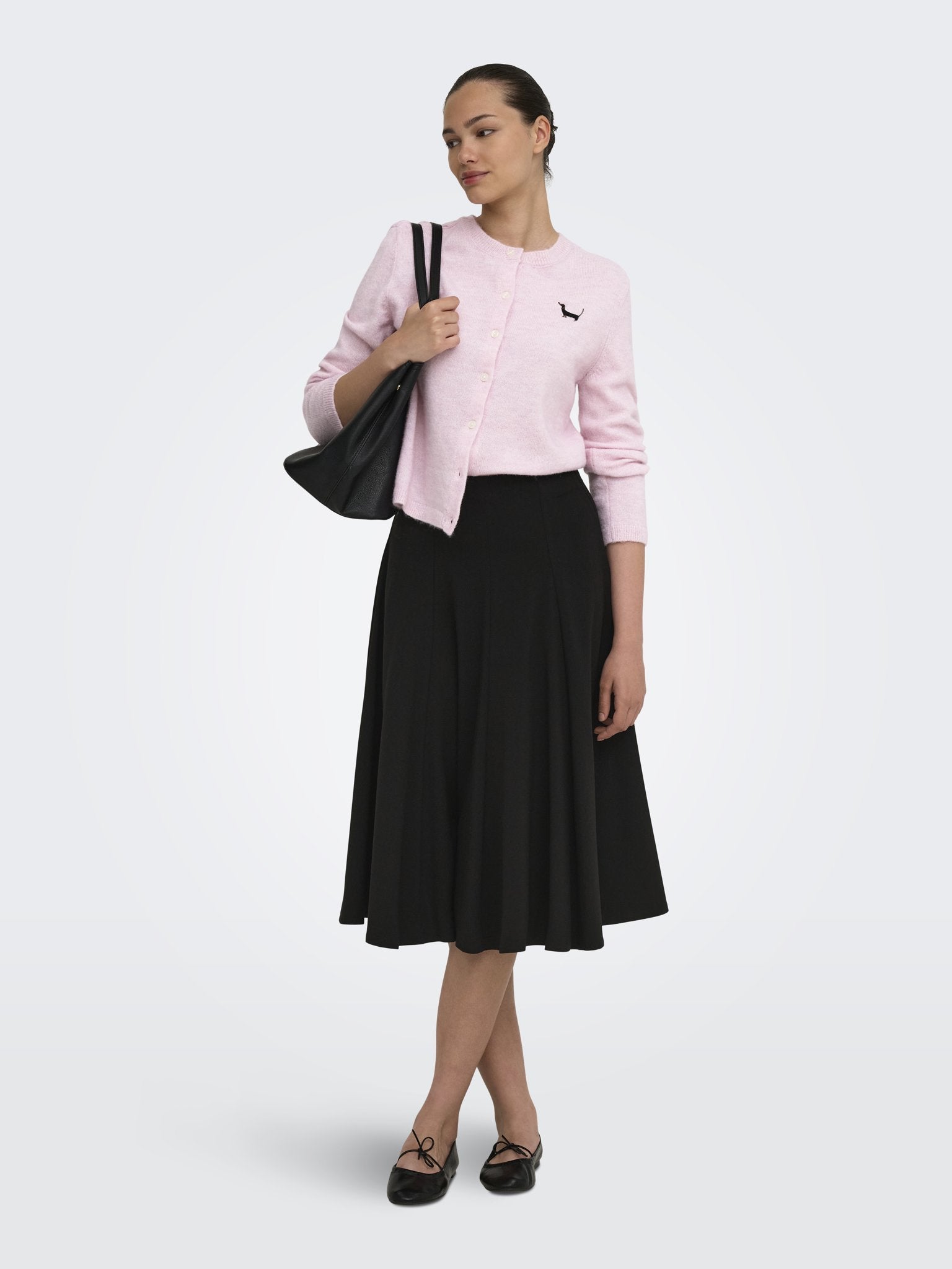 Only Damen Strickjacken Pale Lilac/Blac