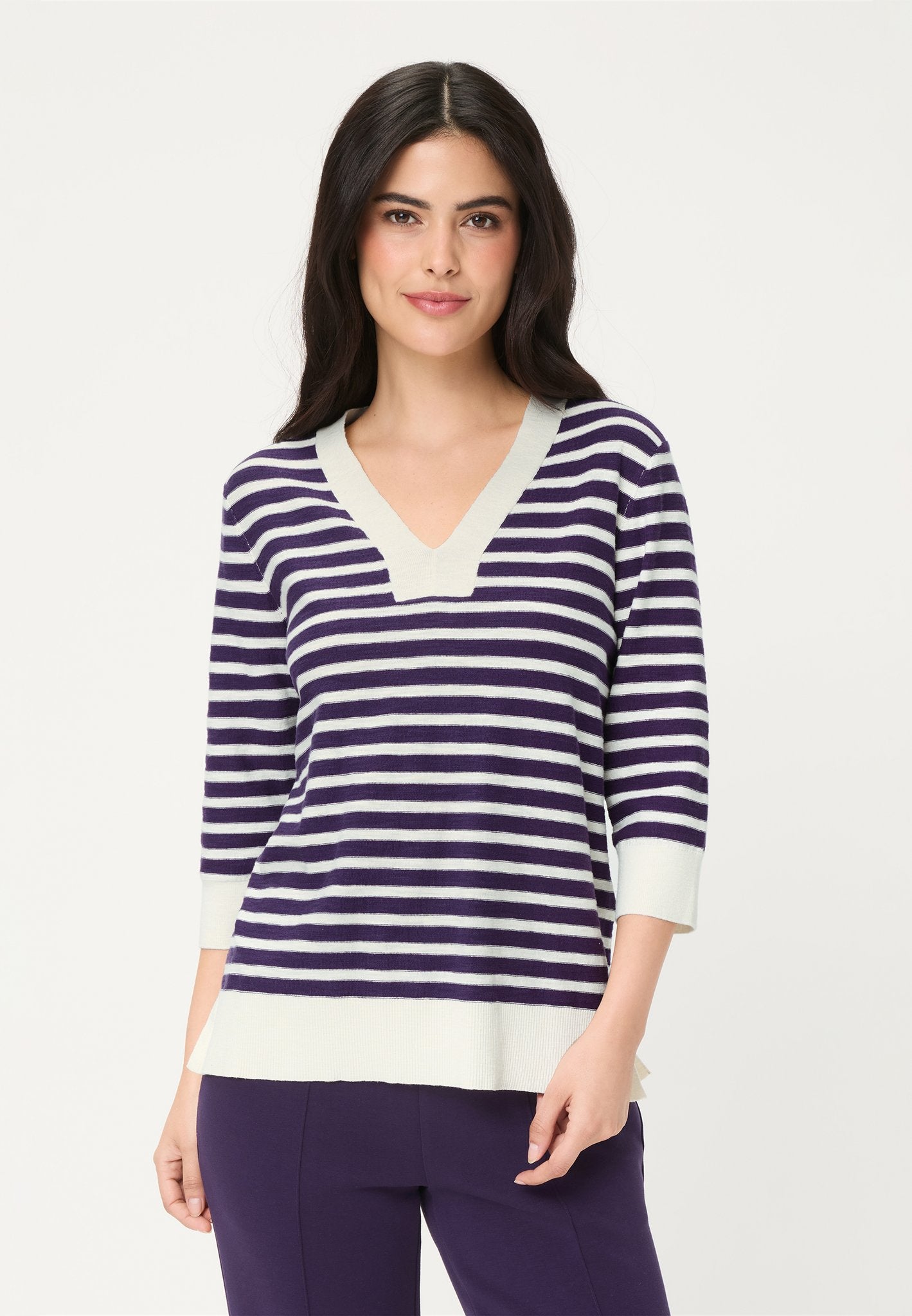 Olsen Damen Pullover  Plum