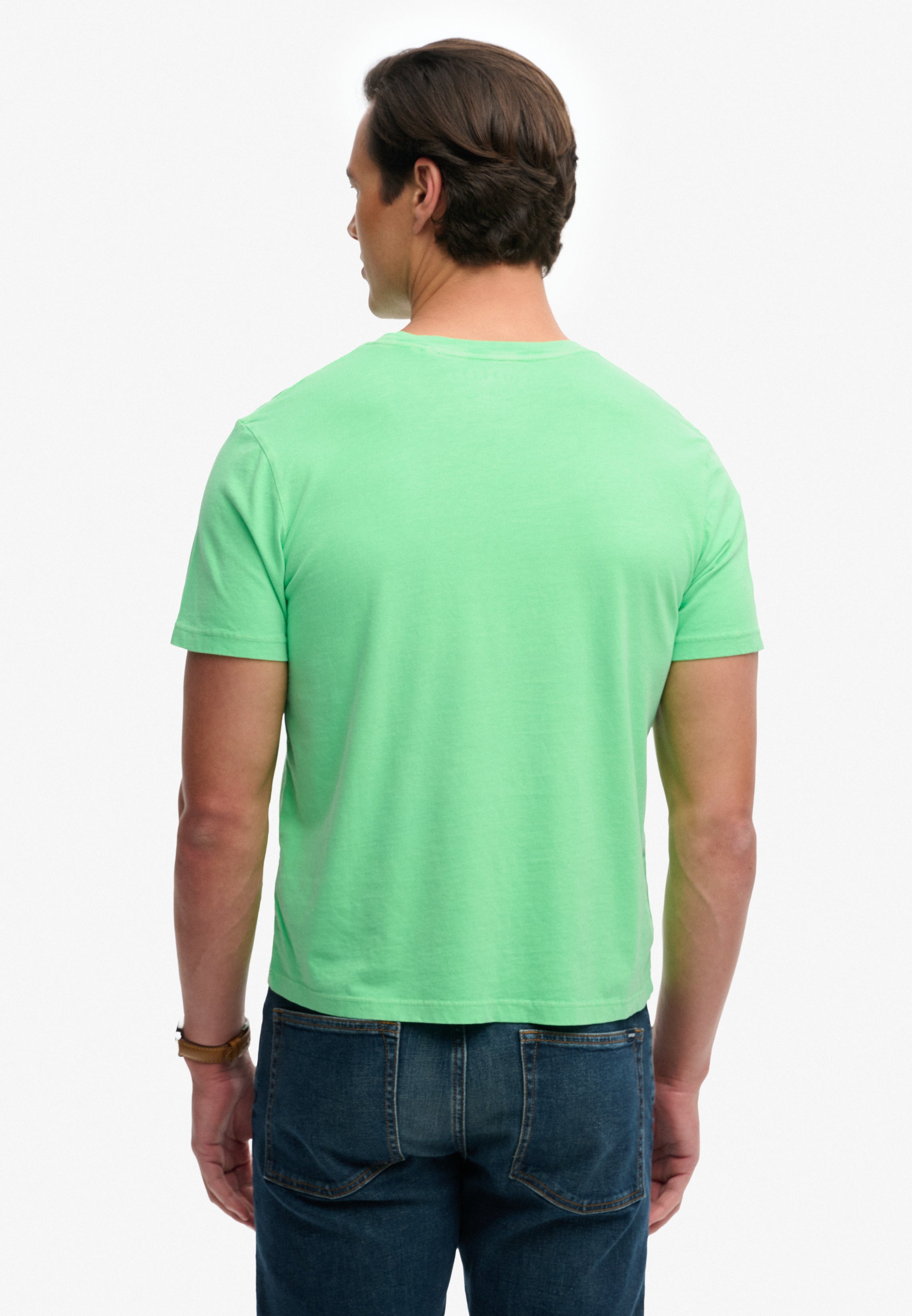 Superdry Men Herren T-Shirts kurz F Acid Green