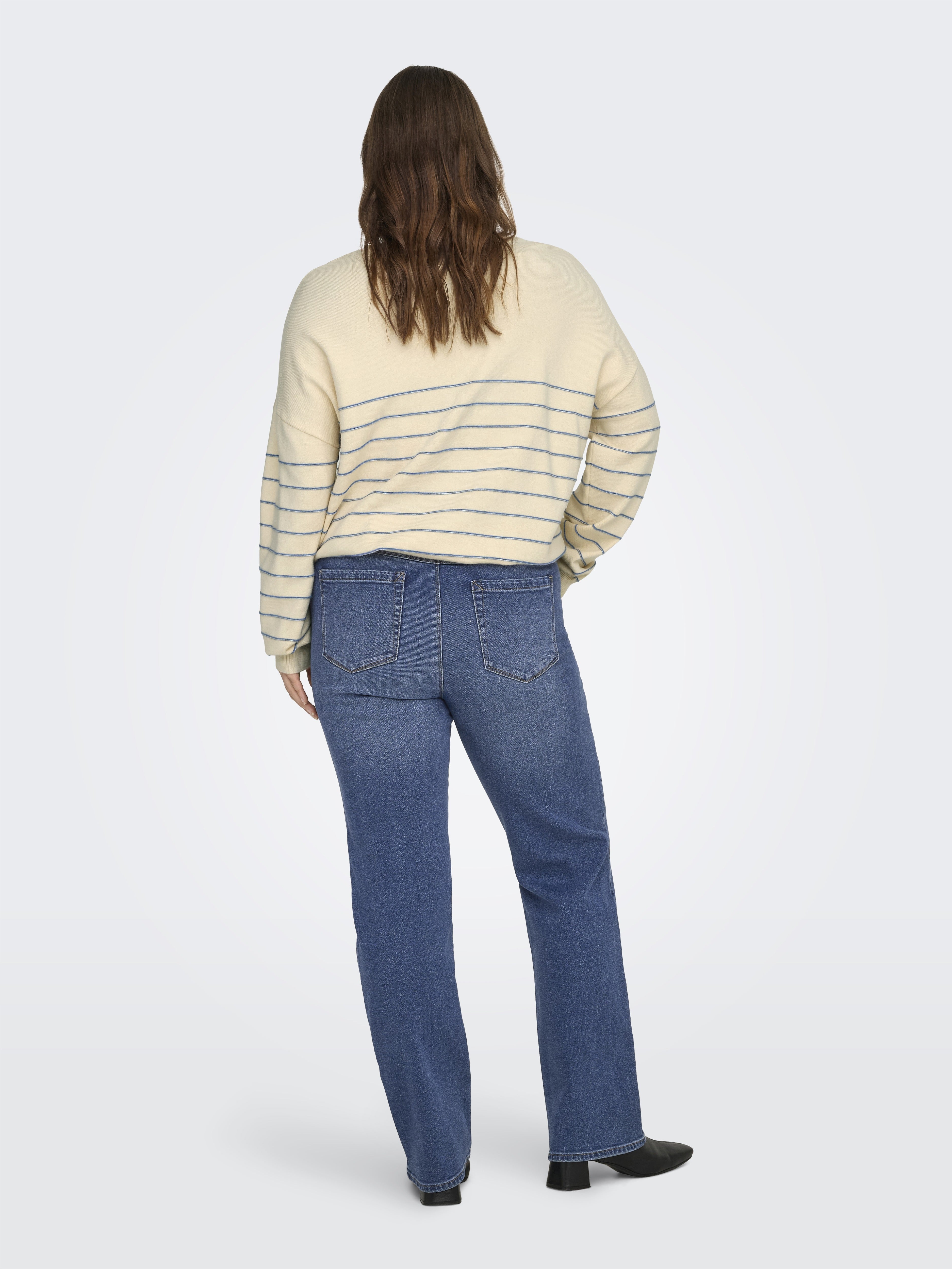 Only Carmakoma Damen Pullover Birch/Riviera S