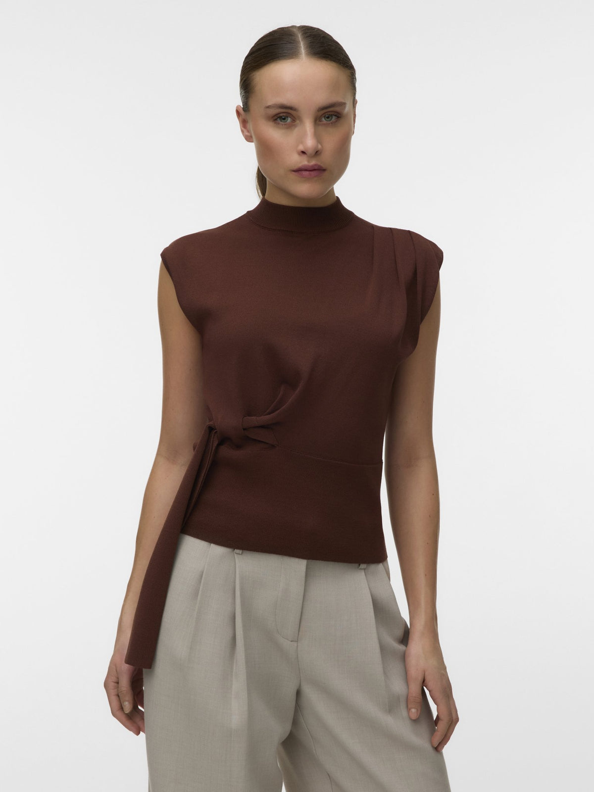 Vero Moda Damen Pullover Potting Soil