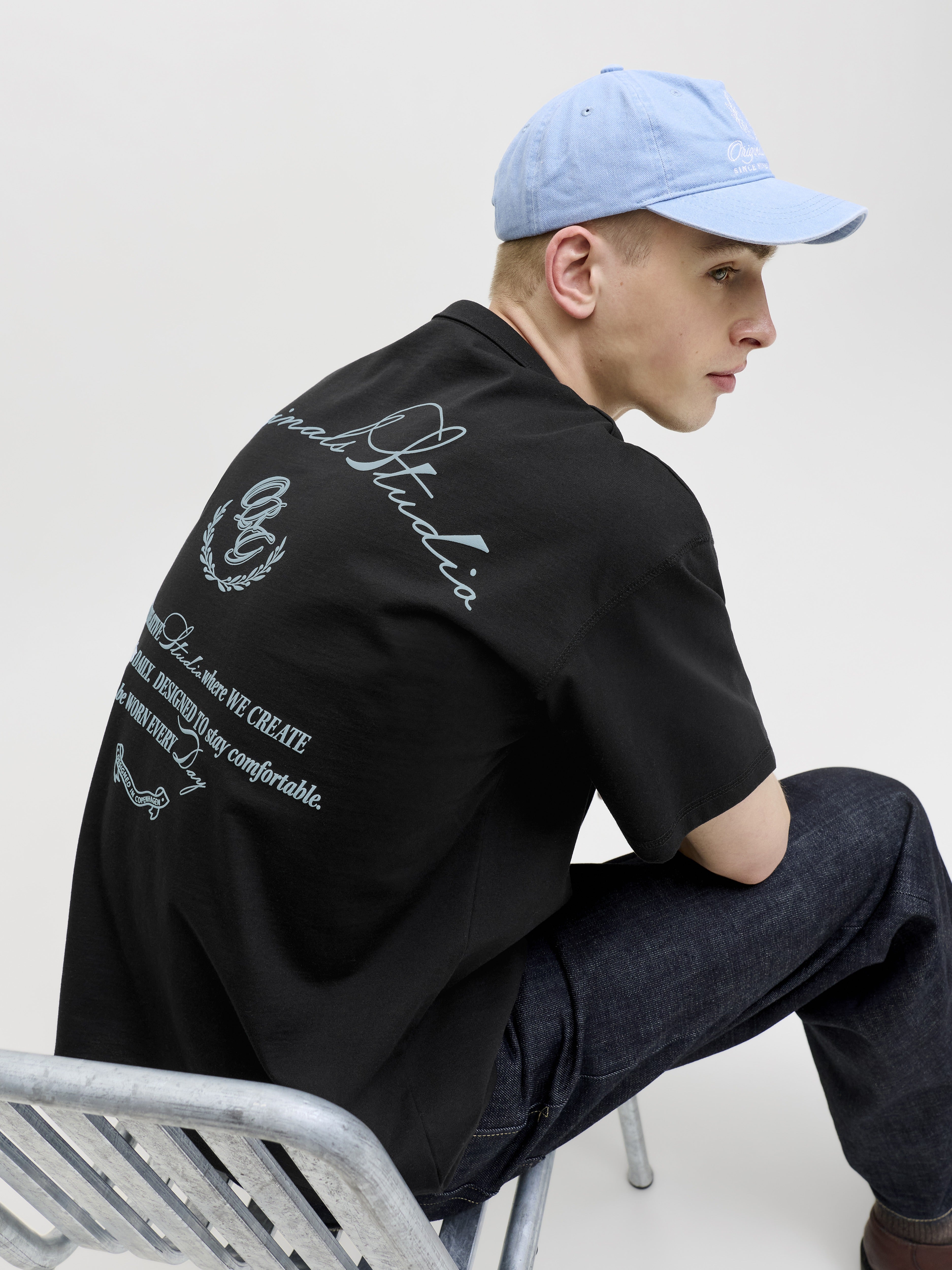 Jack & Jones Herren T-Shirts kurz Black