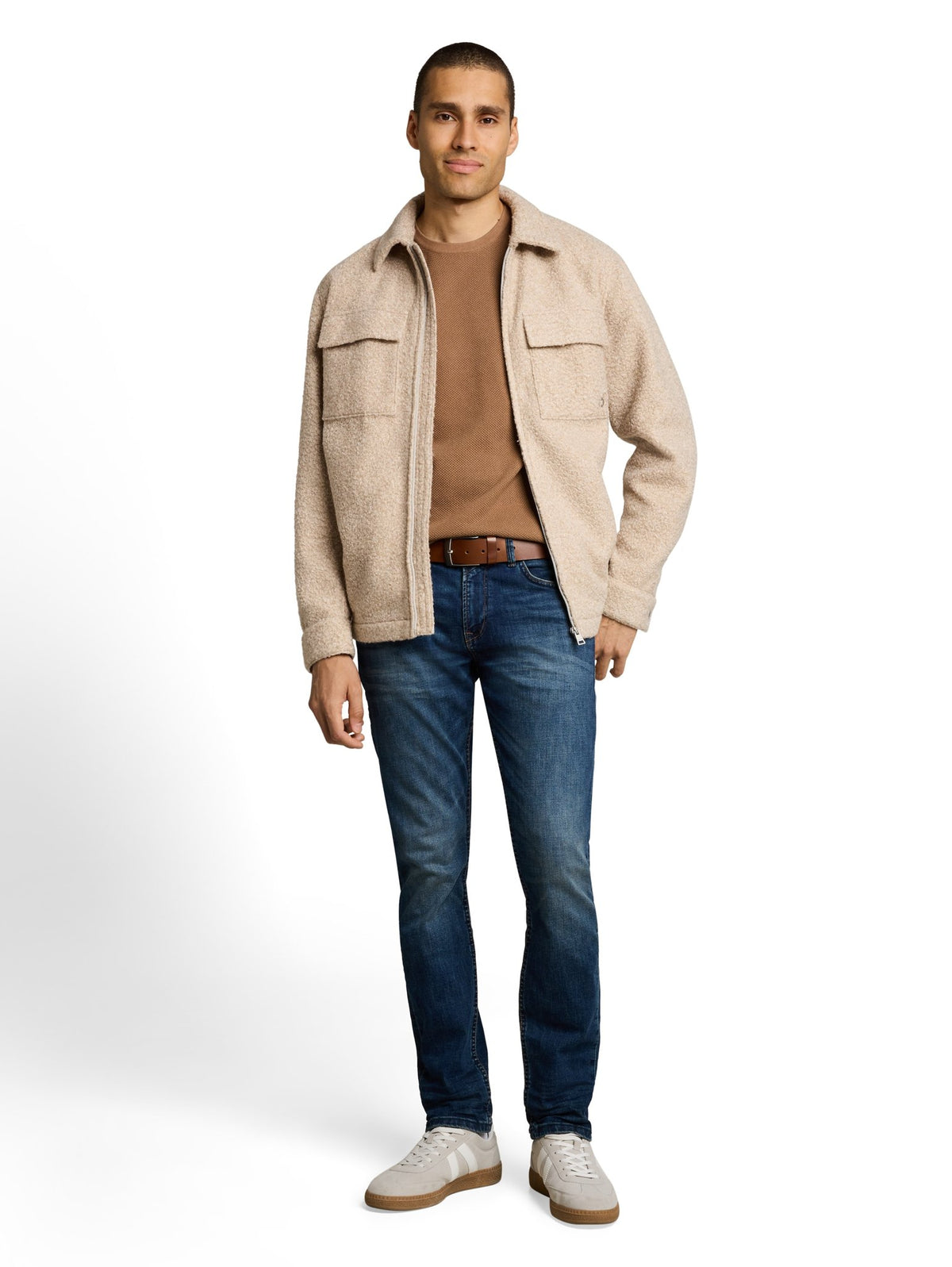Tom Tailor denim Herren Pullover Malt Brown