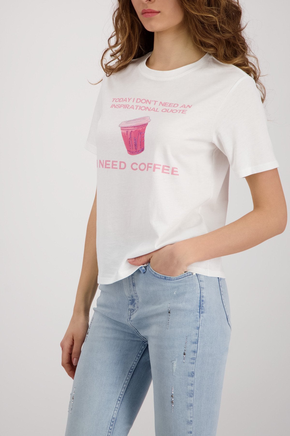 Monari Damen T-Shirts  Off-White
