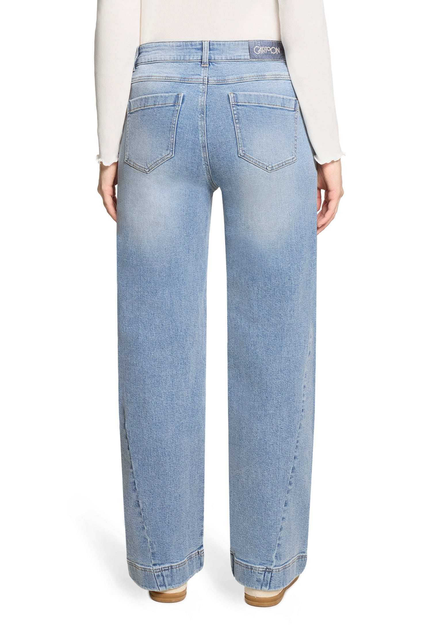 Cartoon Damen Jeans Middle Blue Den
