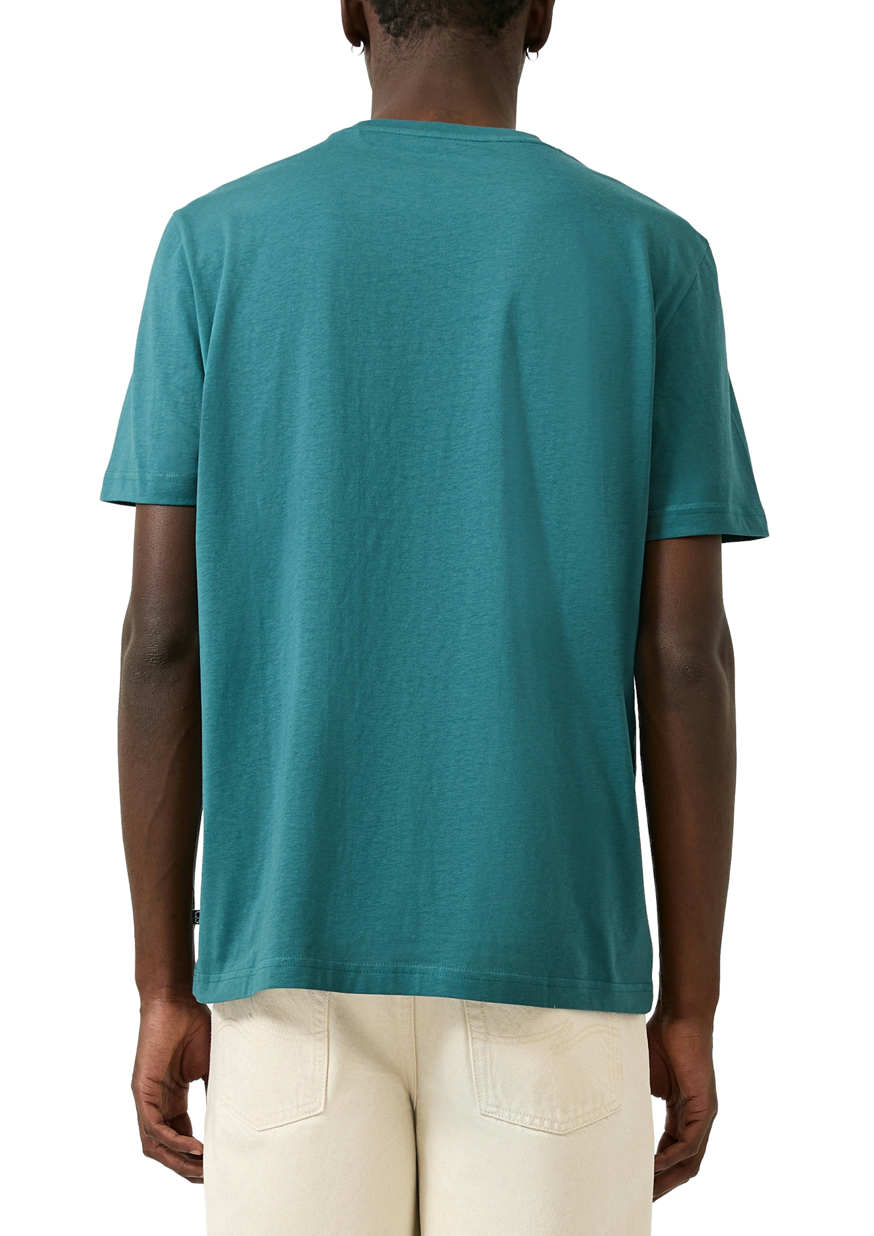 QS by S.Oliver Herren T-Shirts kurz Blue Green