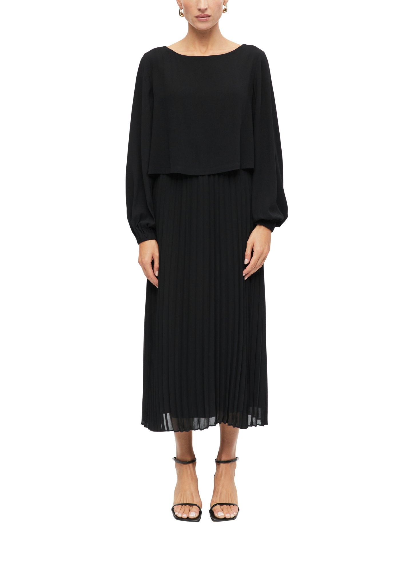 S. Oliver black Damen Kleider  Grey/Black