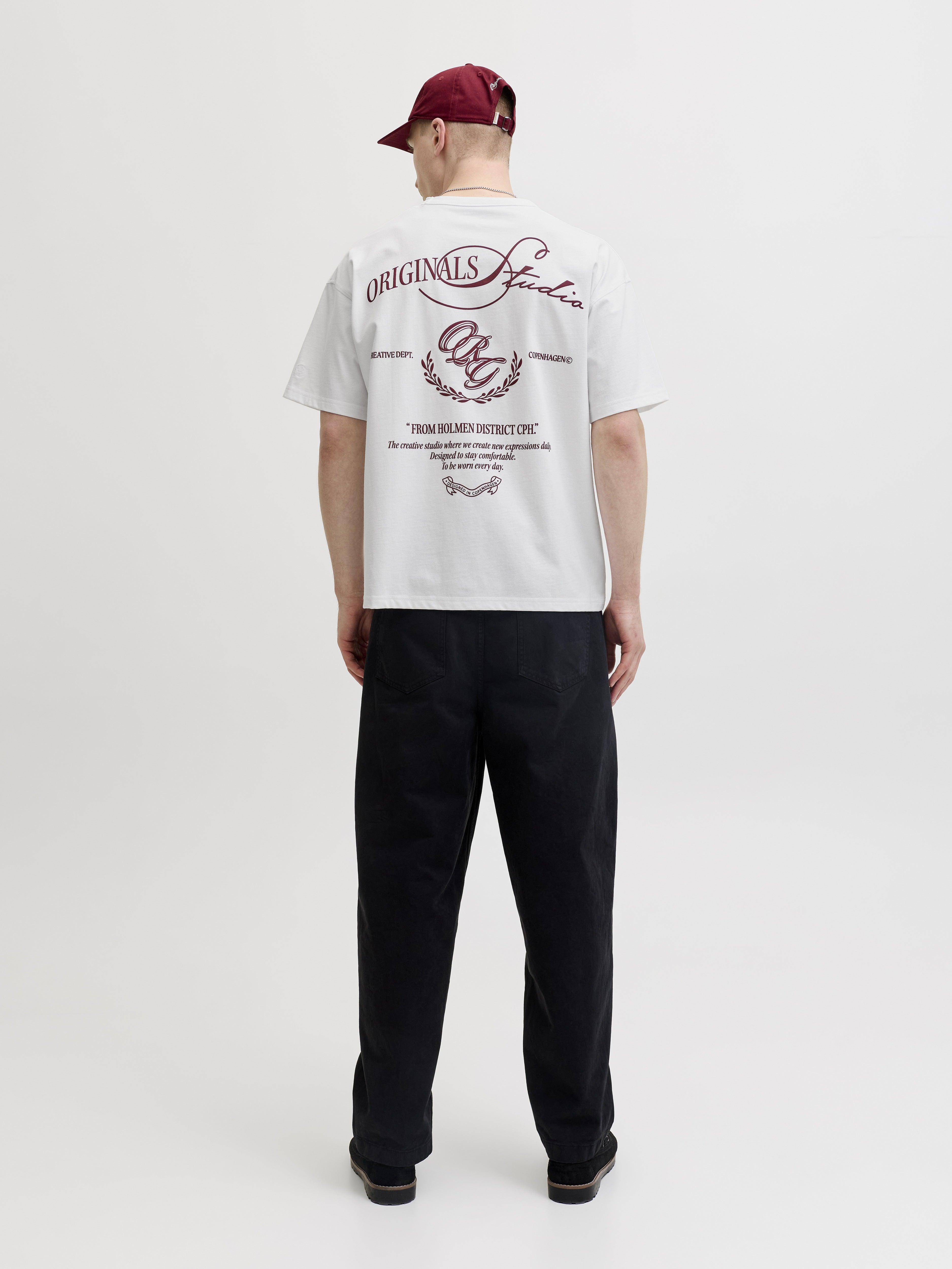 Jack & Jones Herren T-Shirts kurz Bright White