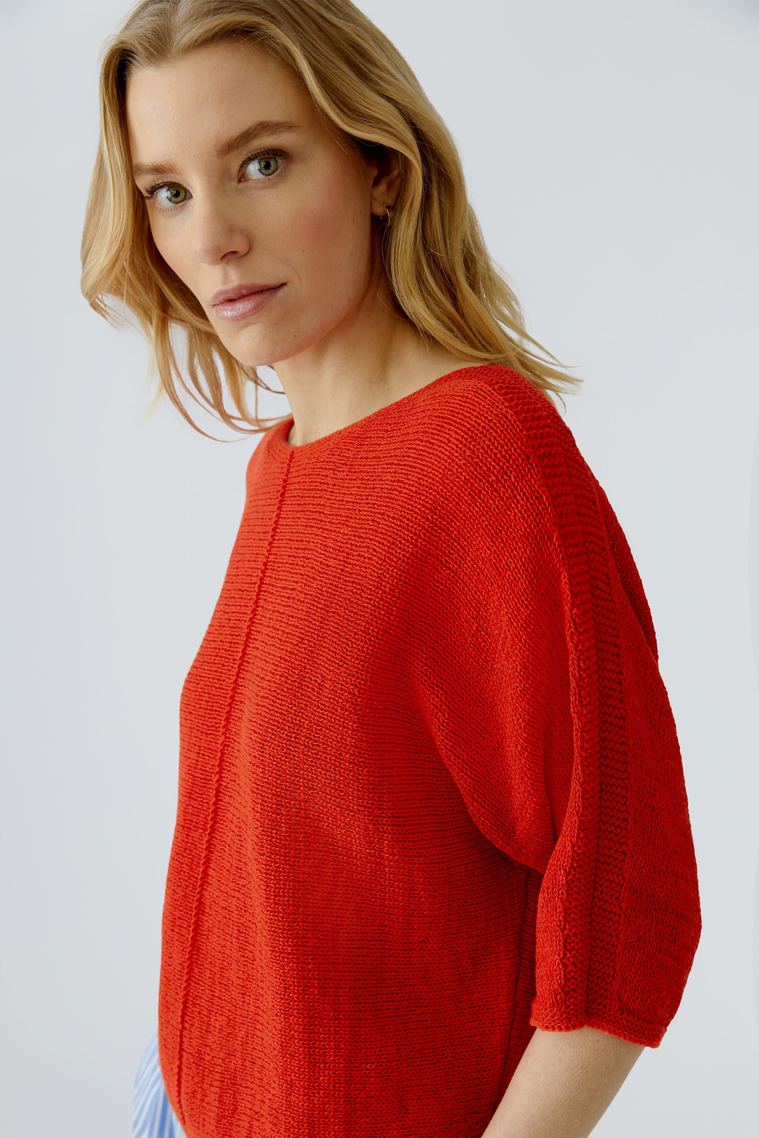 Oui Damen Pullover Red Alert