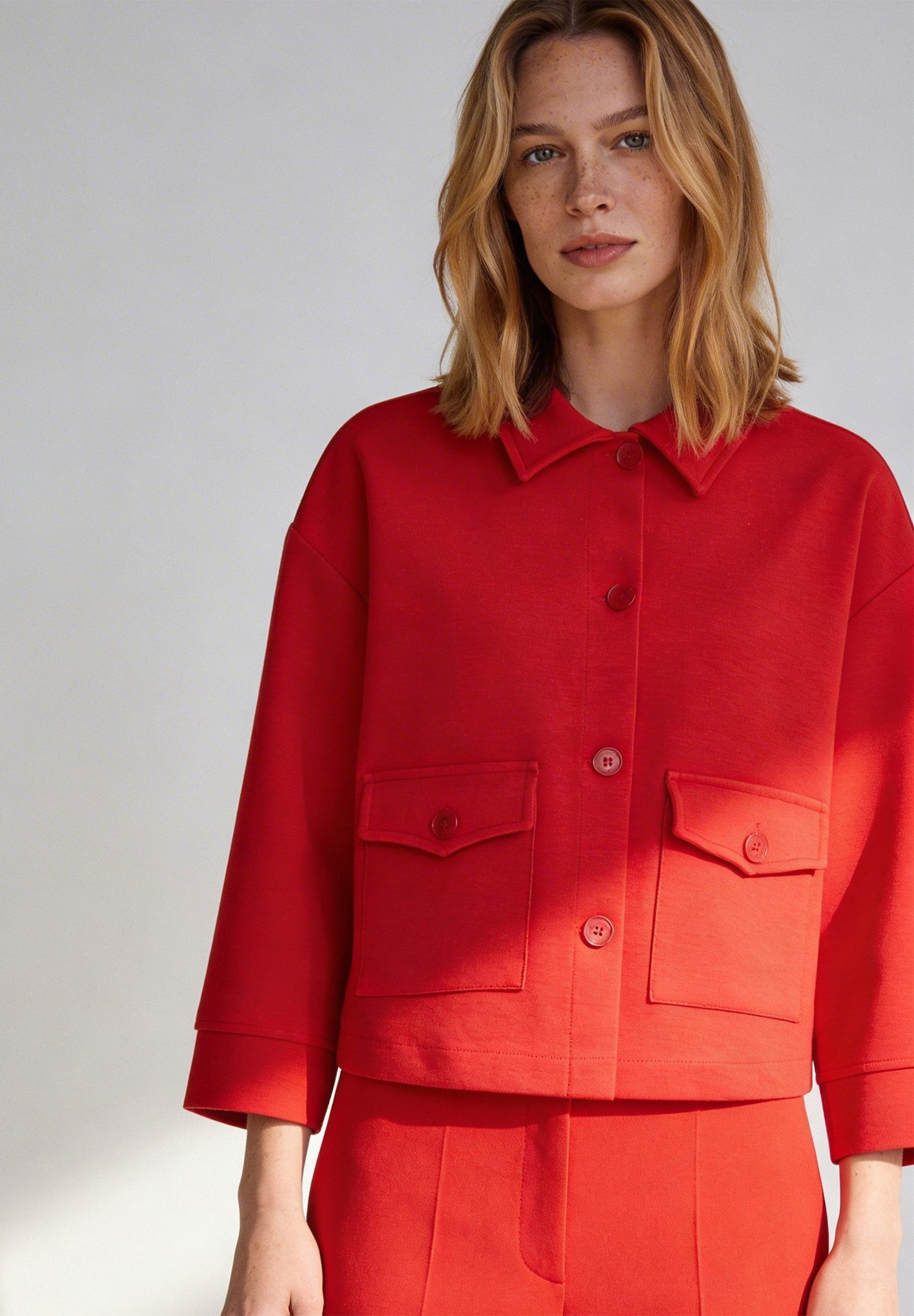 More & More Damen Sweatjacken  Tulip Red