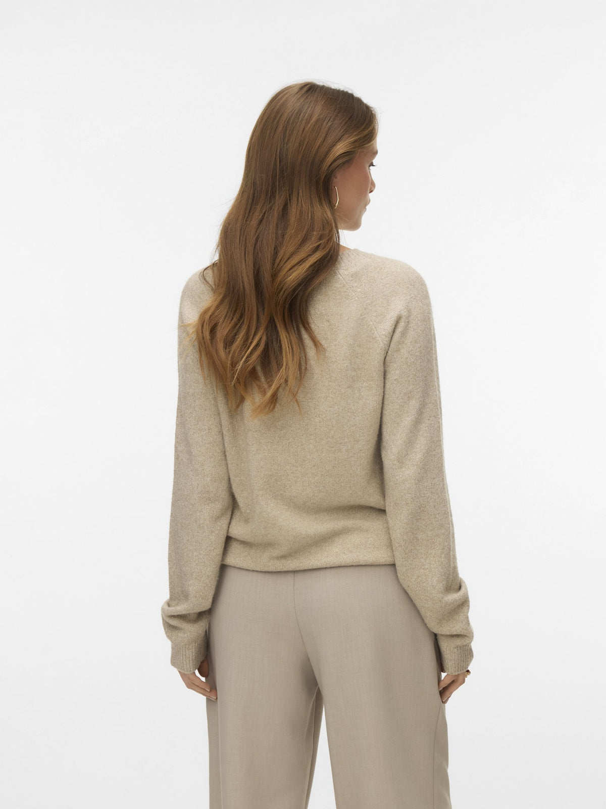Vero Moda Damen Pullover Silver Mink/W.