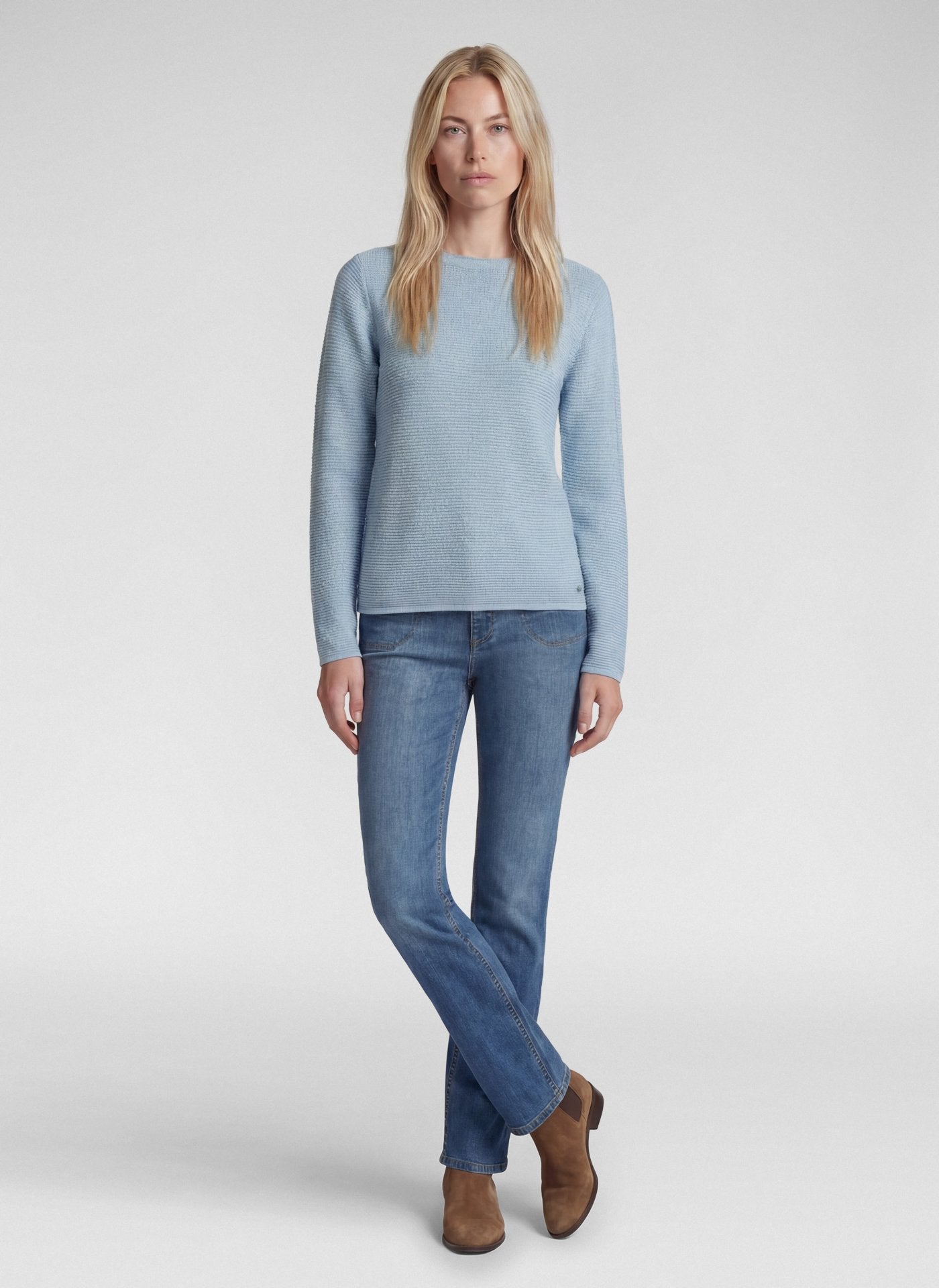 Rabe Damen Pullover Pastellblau