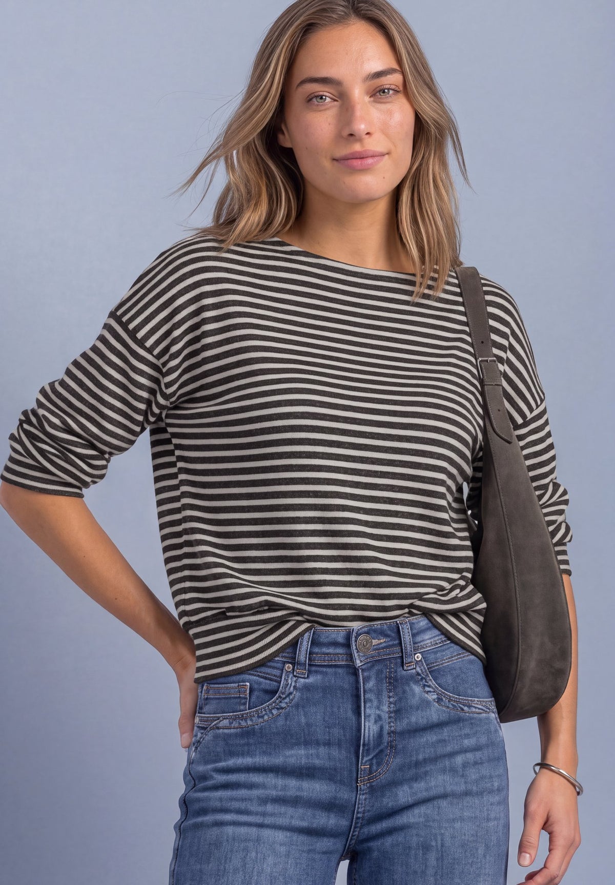 Street One Damen T-Shirts Black Cof