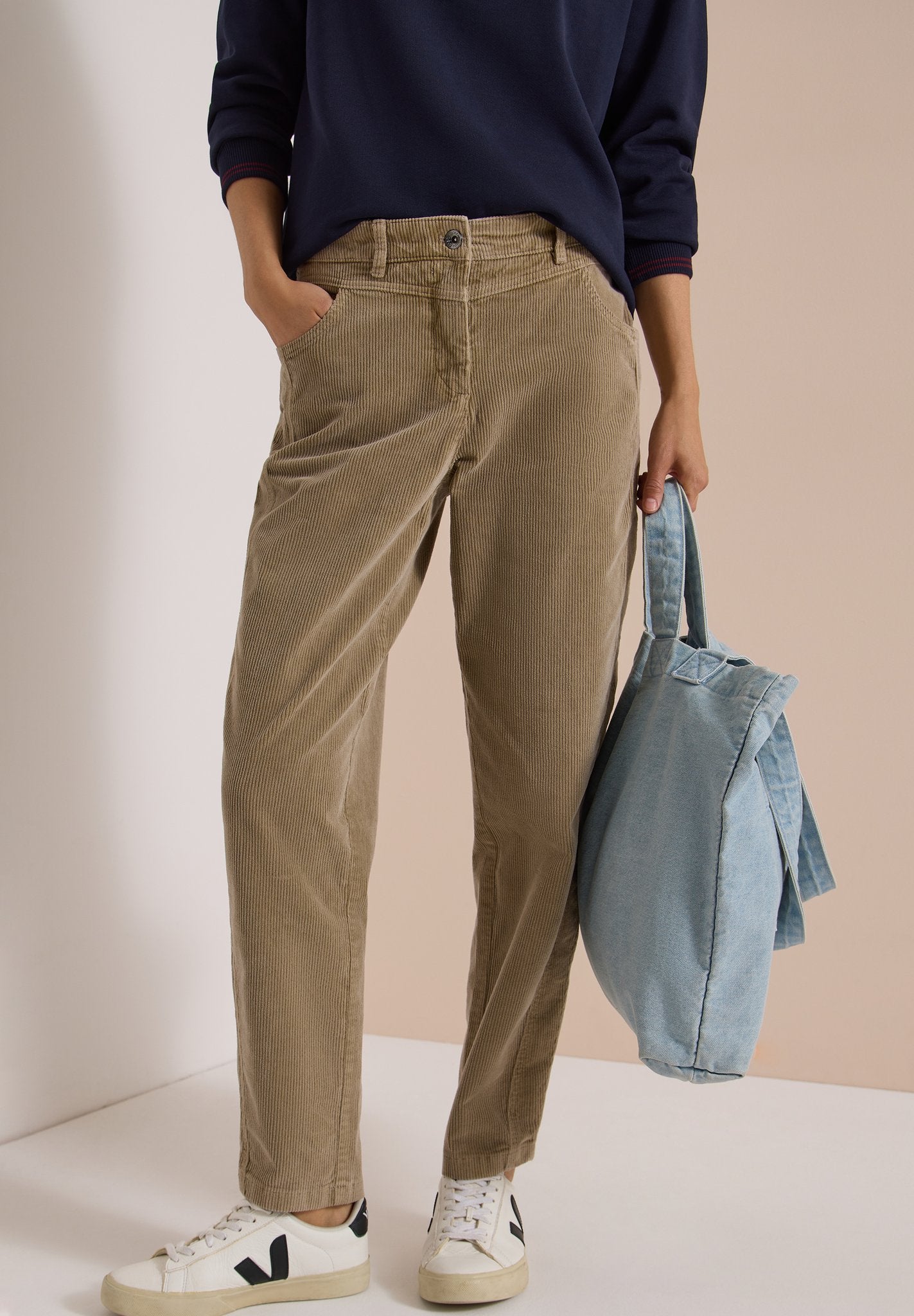 Cecil Damen Hosen  Creamy Mo