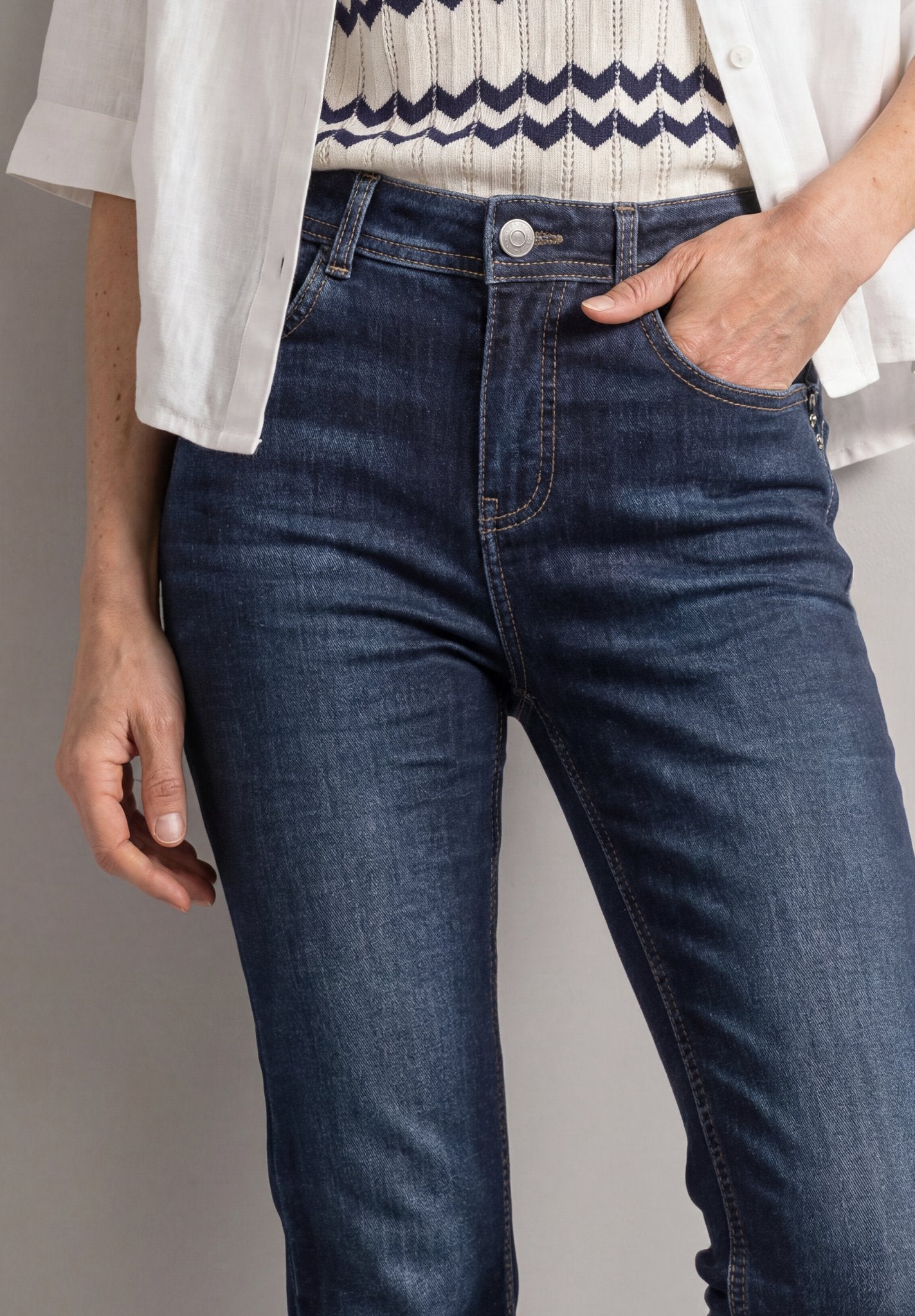 Street One Damen Hosen  Dark Blue