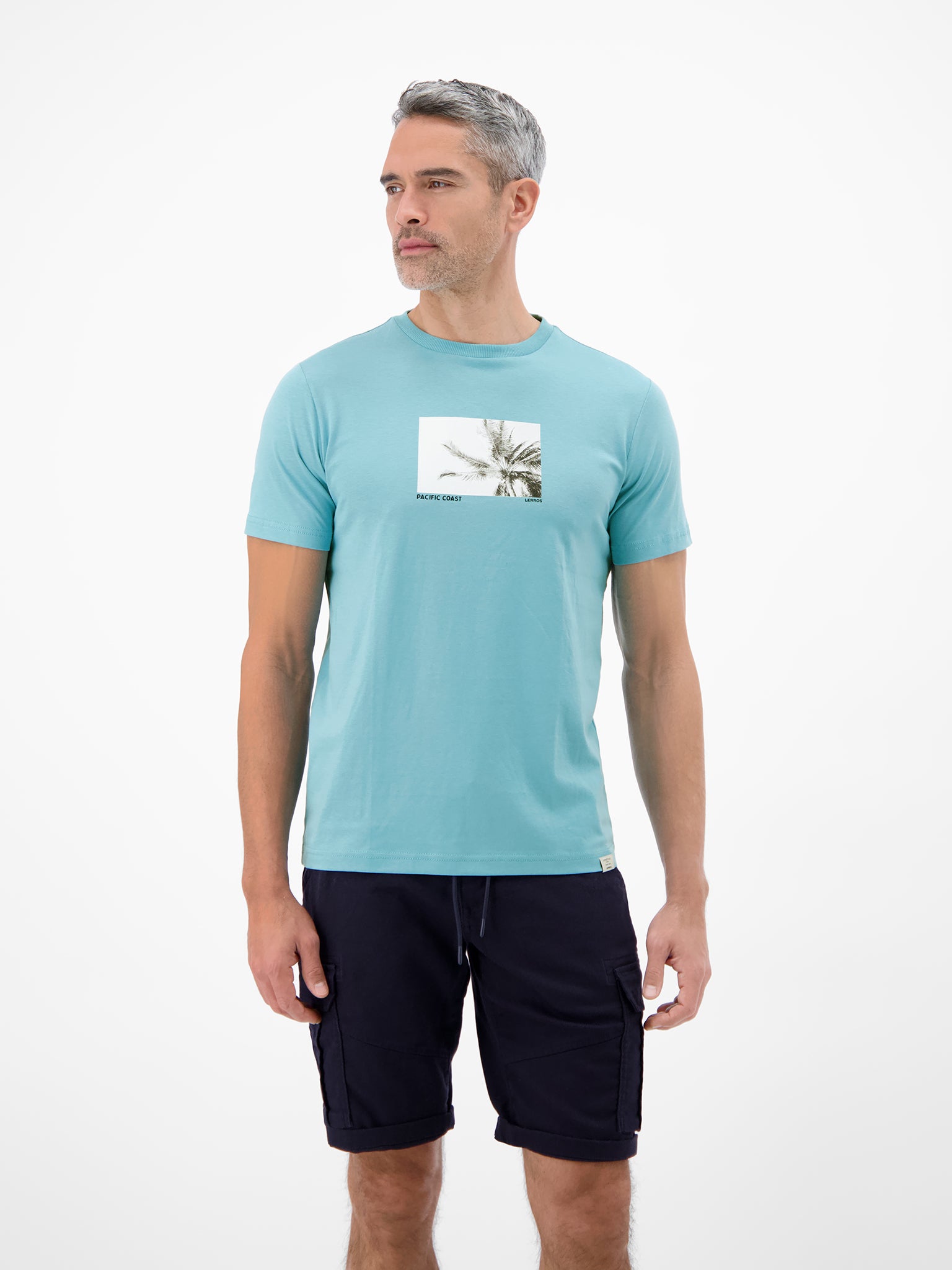 Lerros Herren T-Shirts kurz Reef Blue