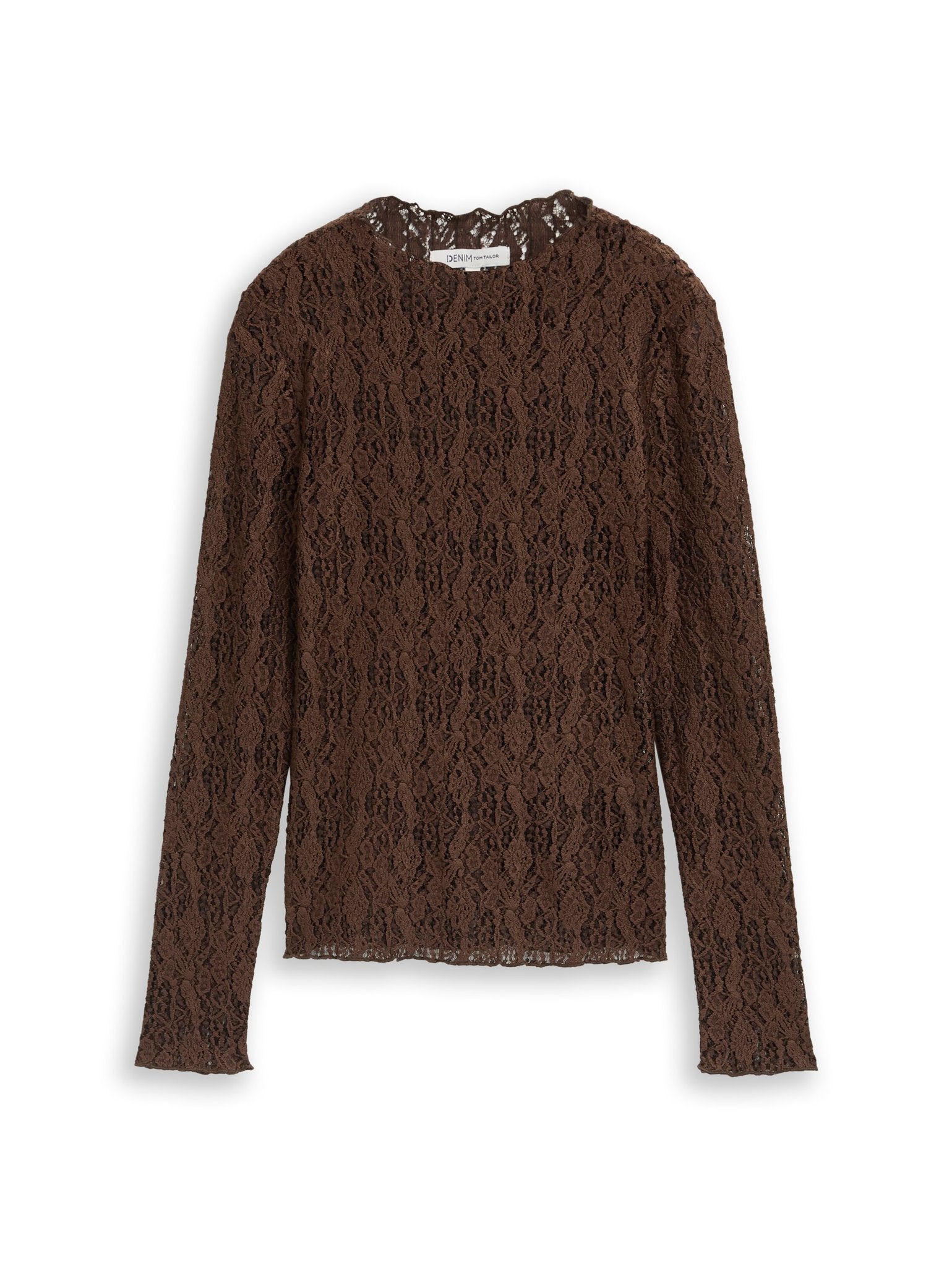 Tom Tailor denim Damen T-Shirts Cool Dark Brown