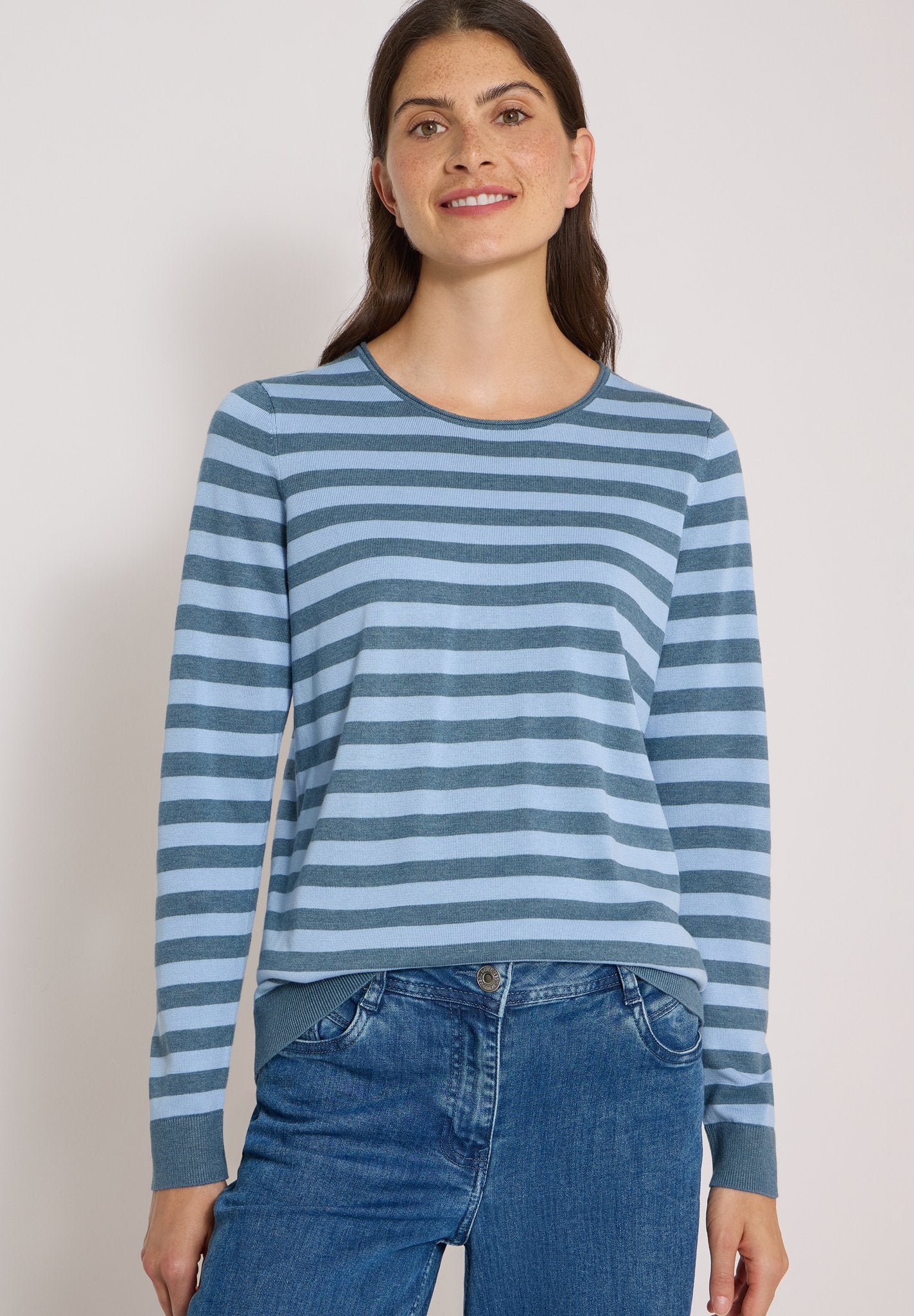 Cecil Damen Pullover  Easy Blue