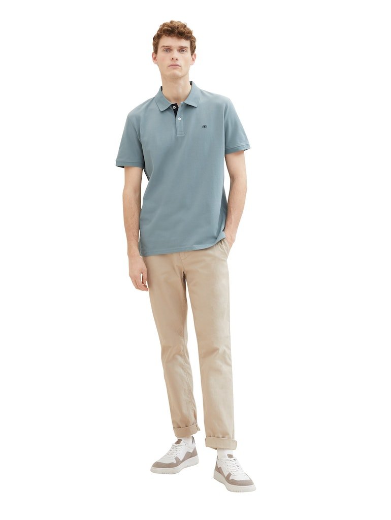 Tom Tailor Herren Polo-Shirts Grey Mint