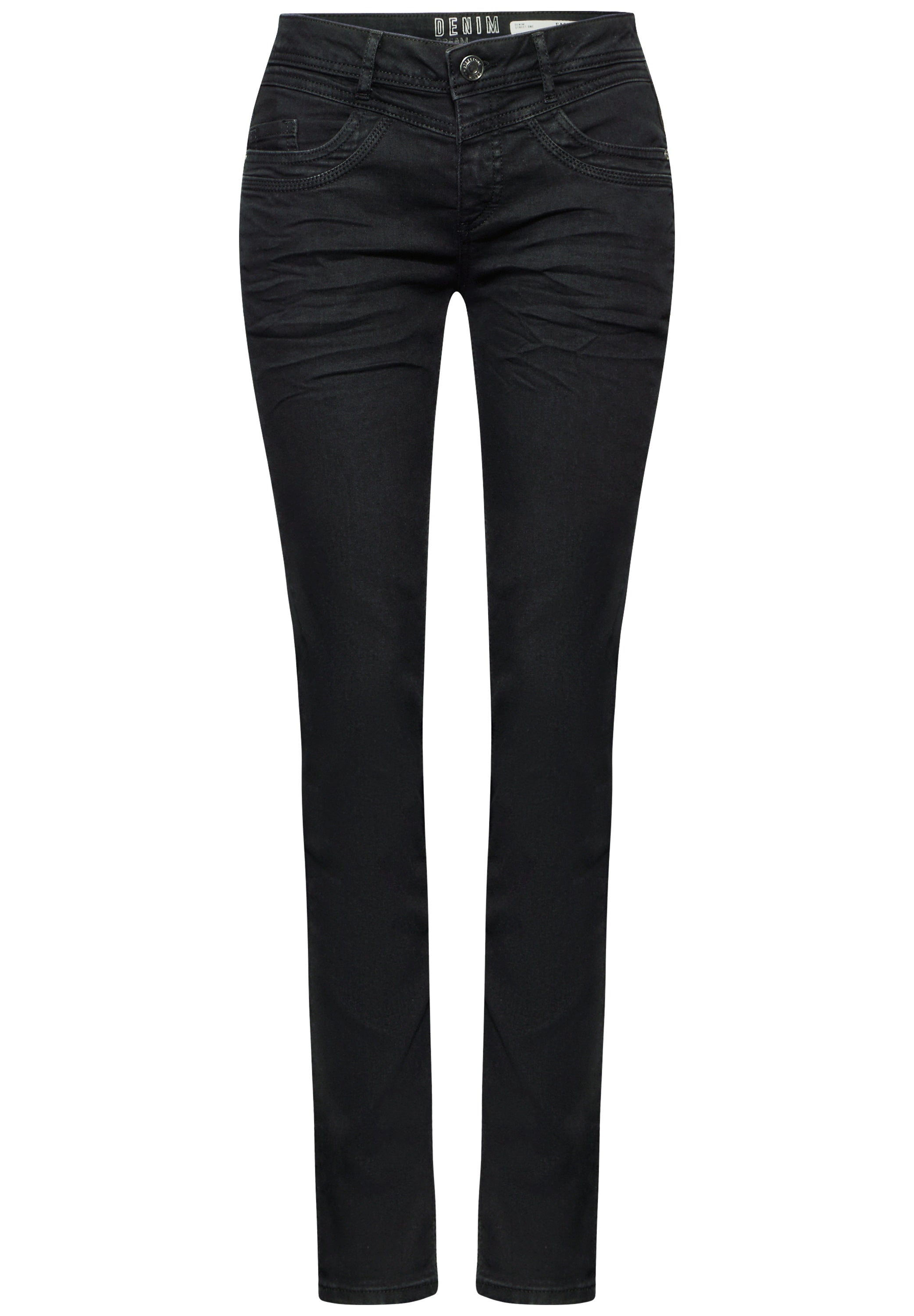 Street One Damen Hosen  Deep Blac