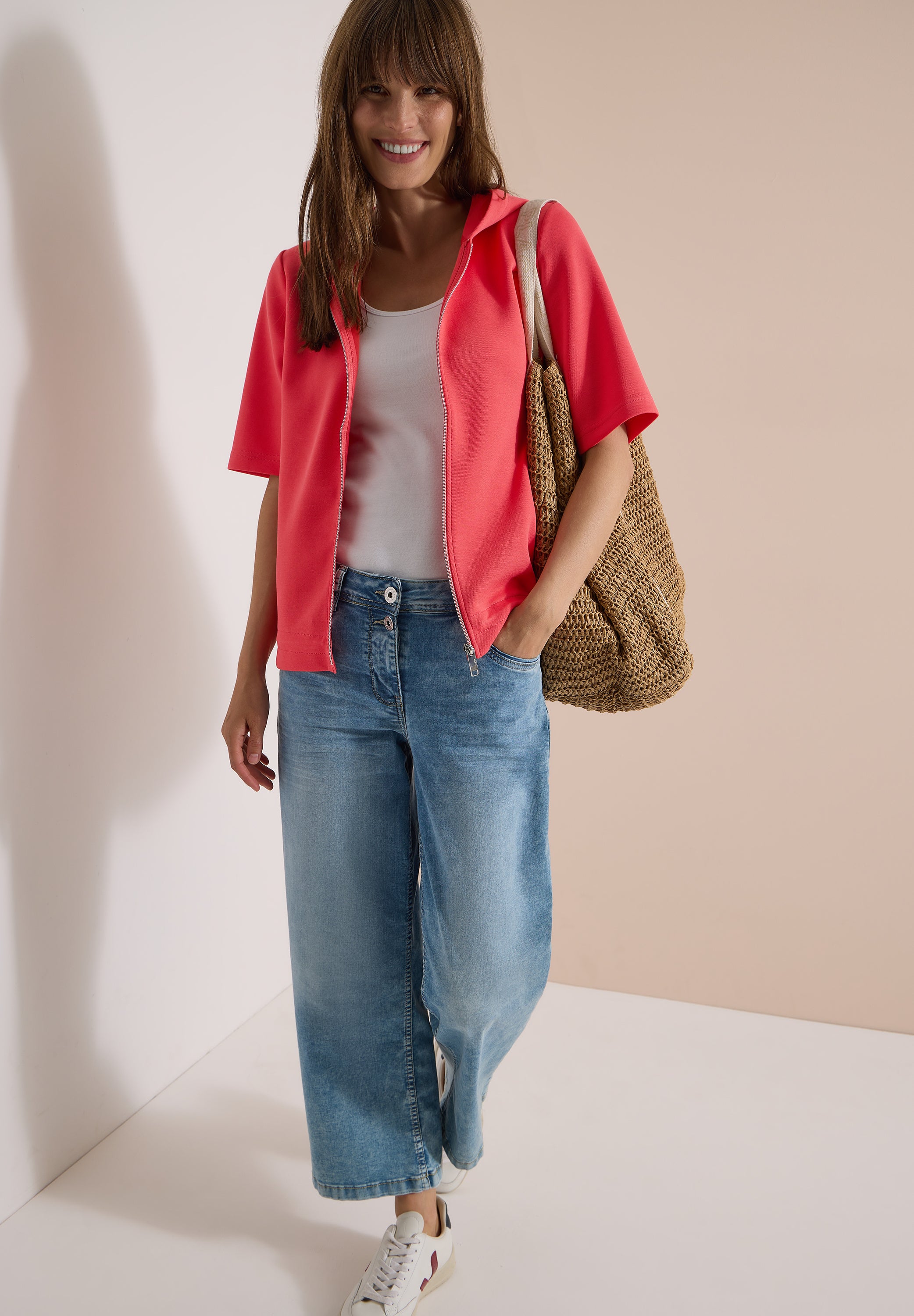 Cecil Damen T-Shirts  Coral