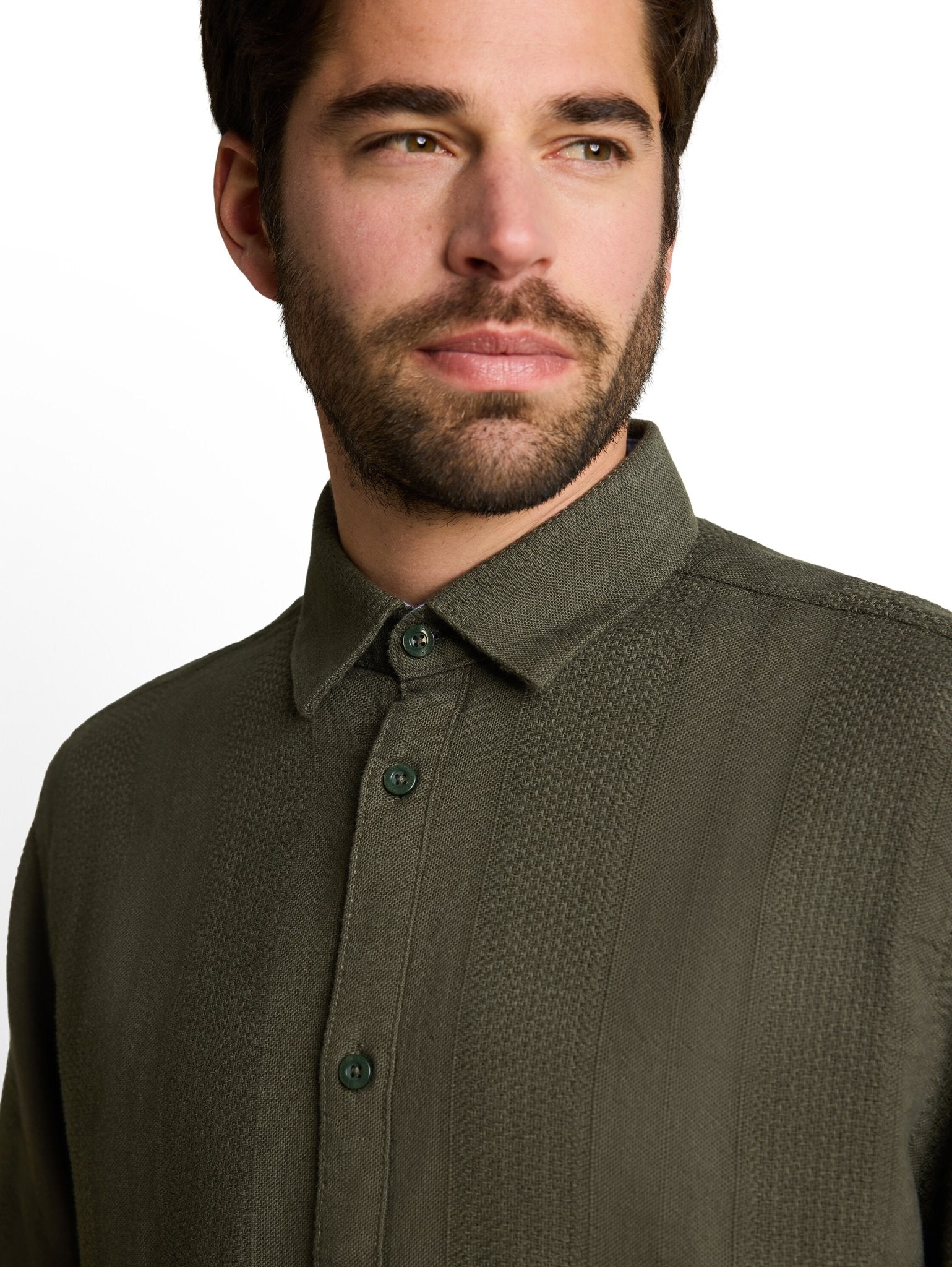 Tom Tailor Herren Hemden kurz Deep Leaf Green
