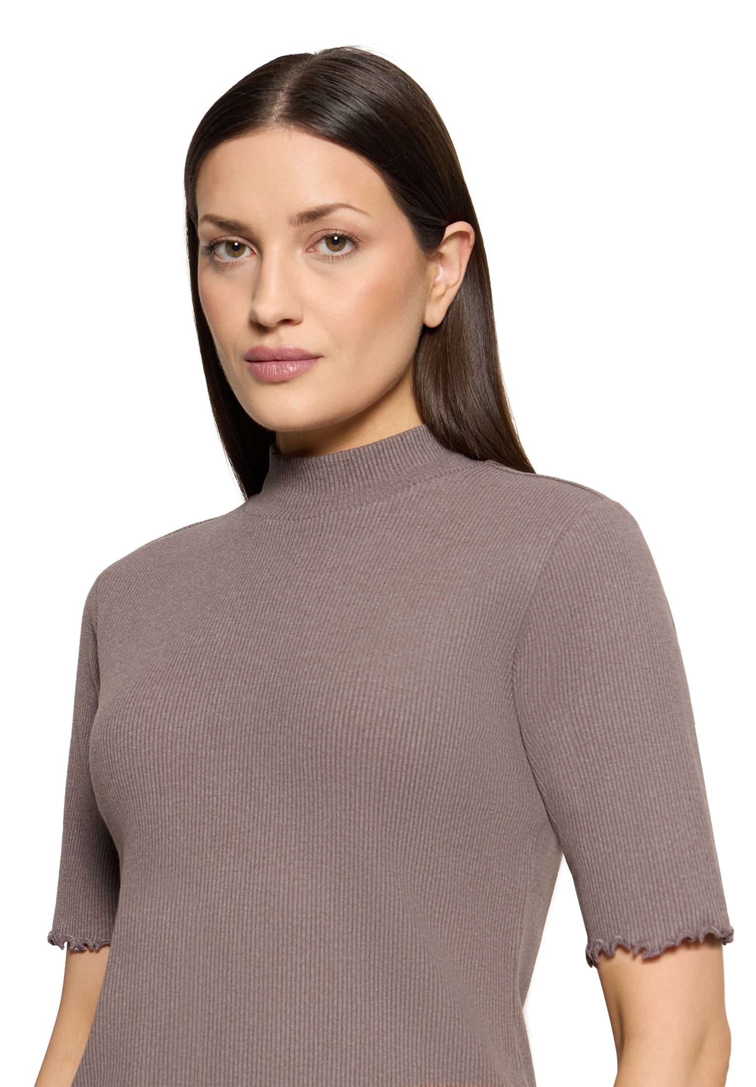 Cartoon Damen T-Shirts Taupe Melange
