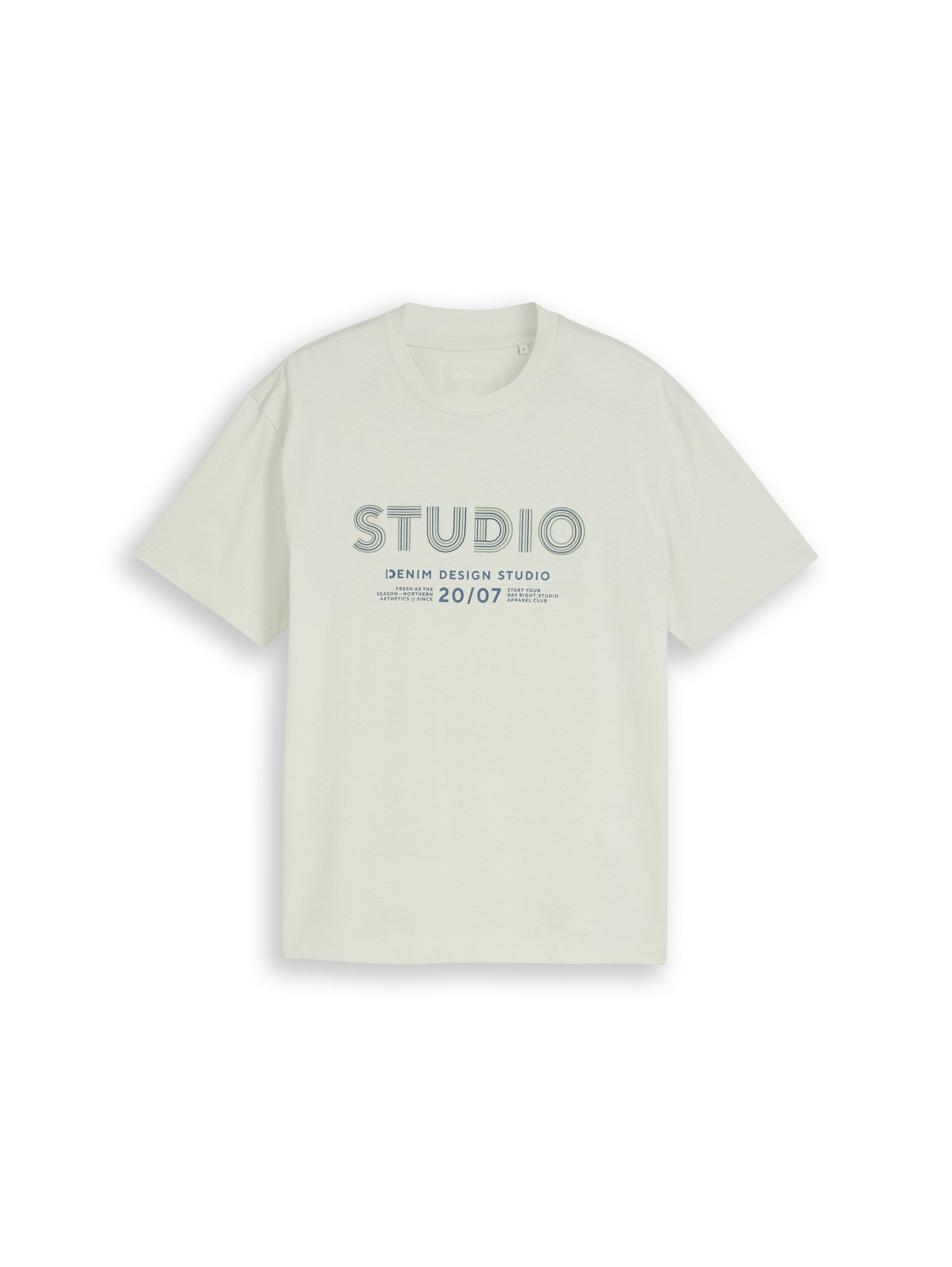 Tom Tailor denim Herren T-Shirts kurz Frozen Light Mi