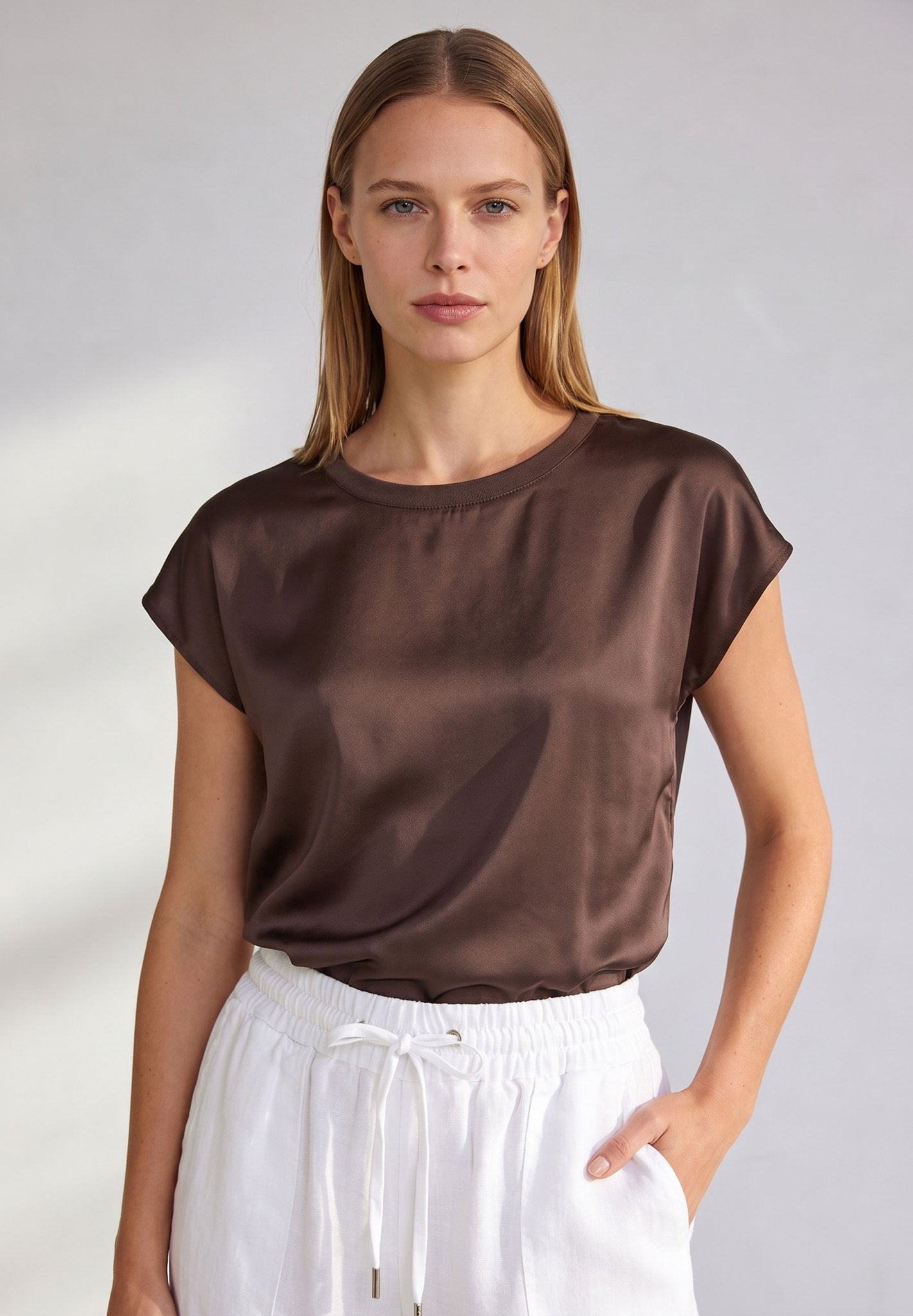 More & More Damen T-Shirts  Espresso B