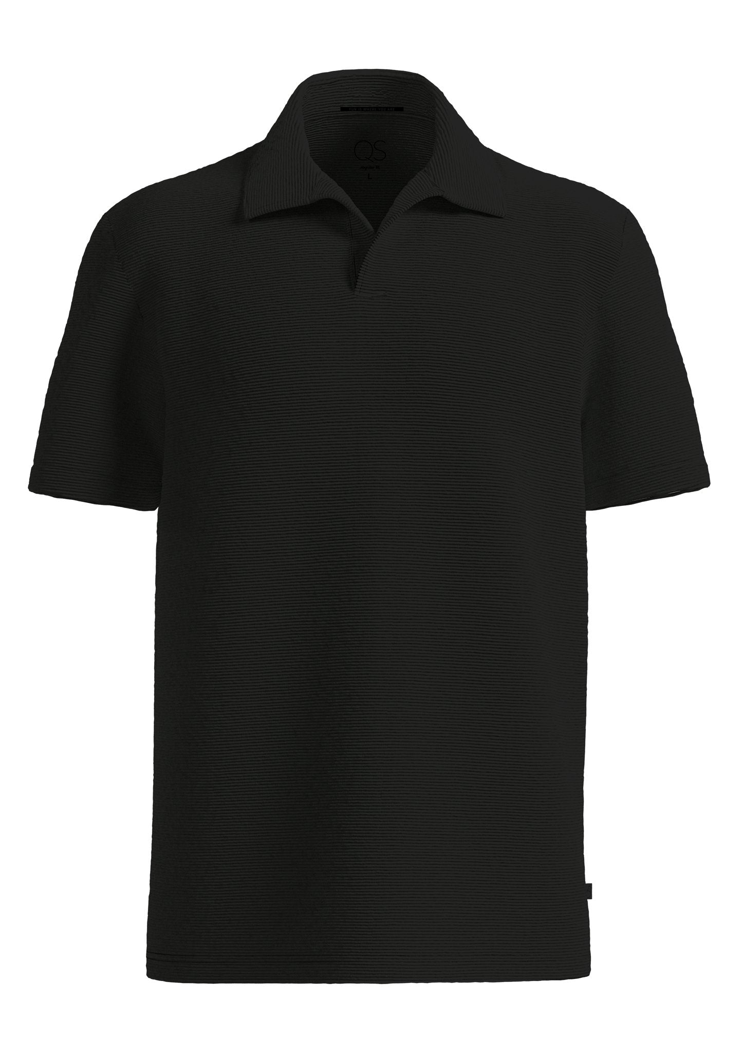 QS by S.Oliver Herren Polo-Shirts Grey/Black