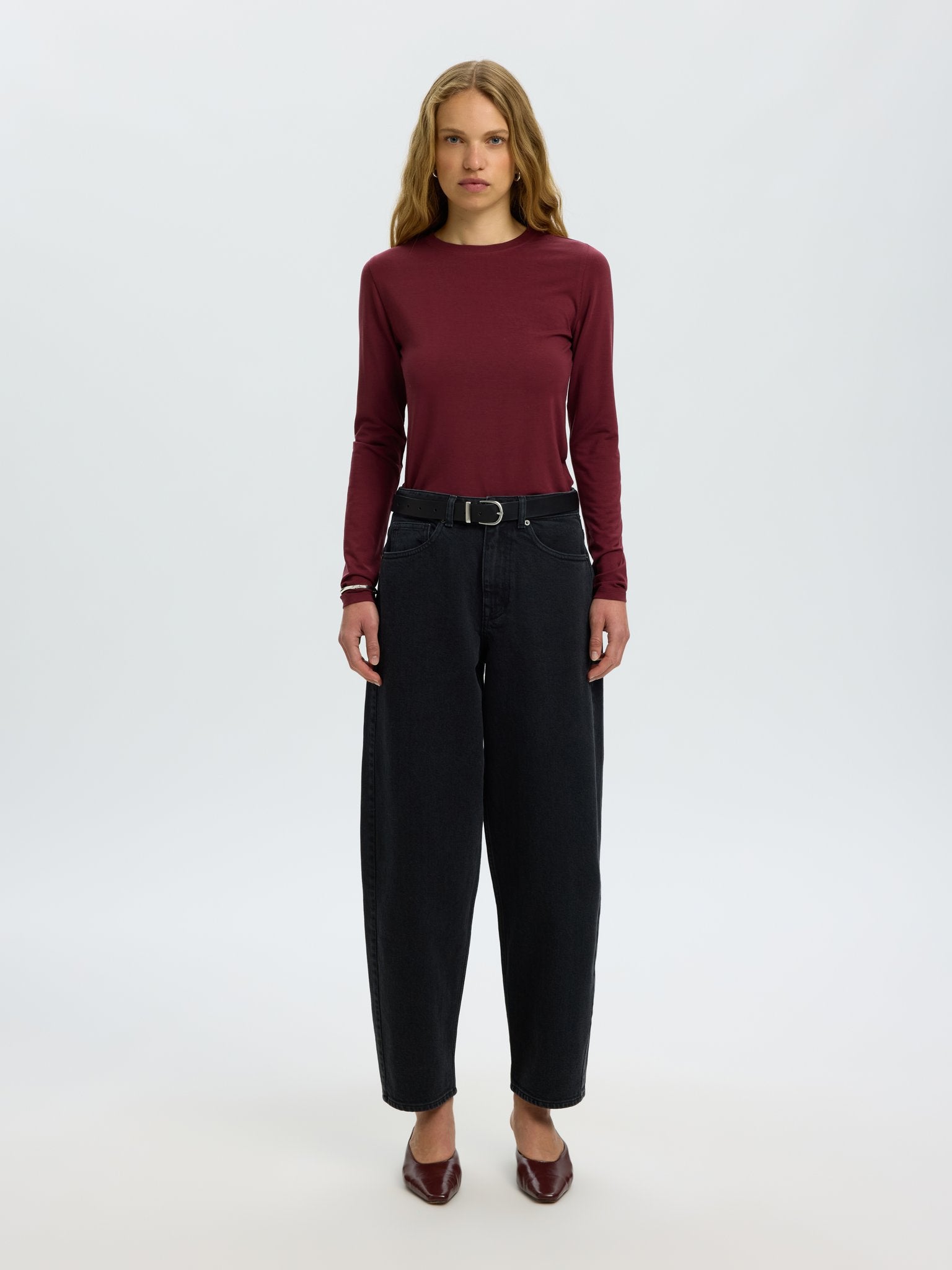 Selected Femme Damen Blusen Tawny Port