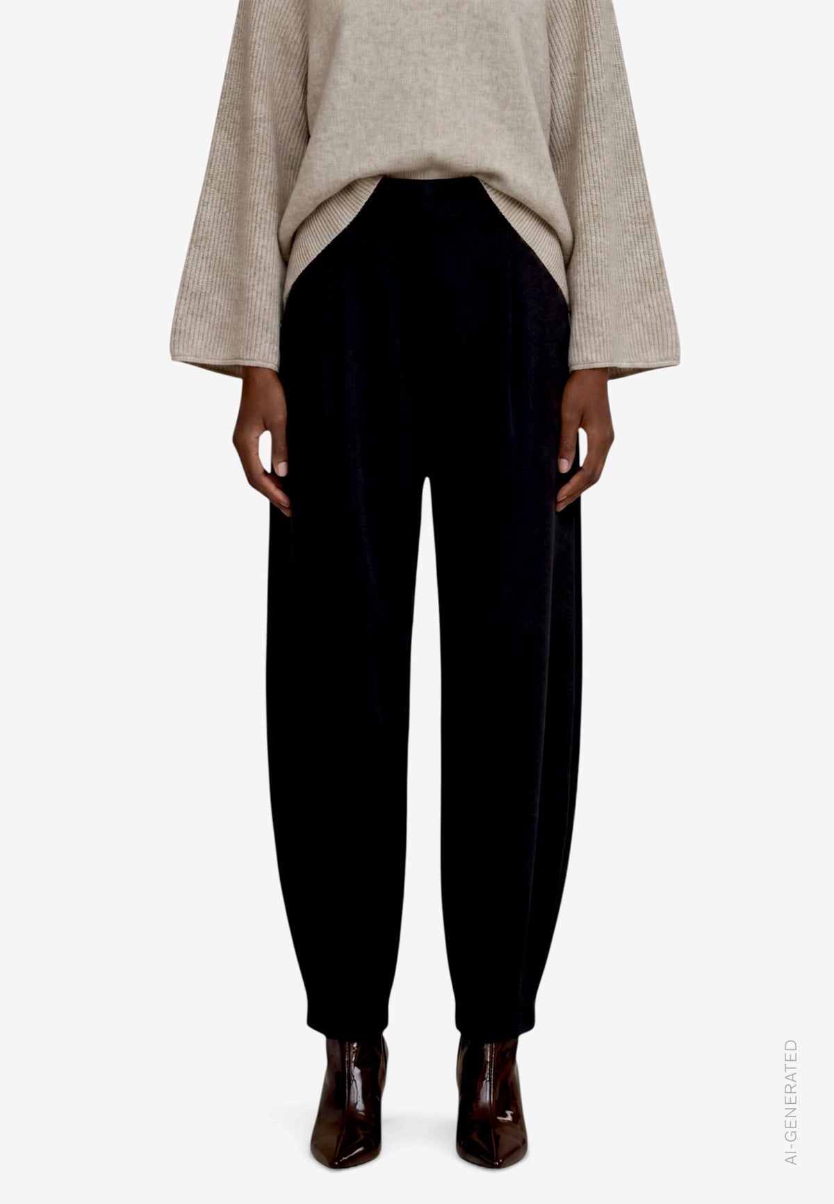 Zero Damen Hosen Black Beauty