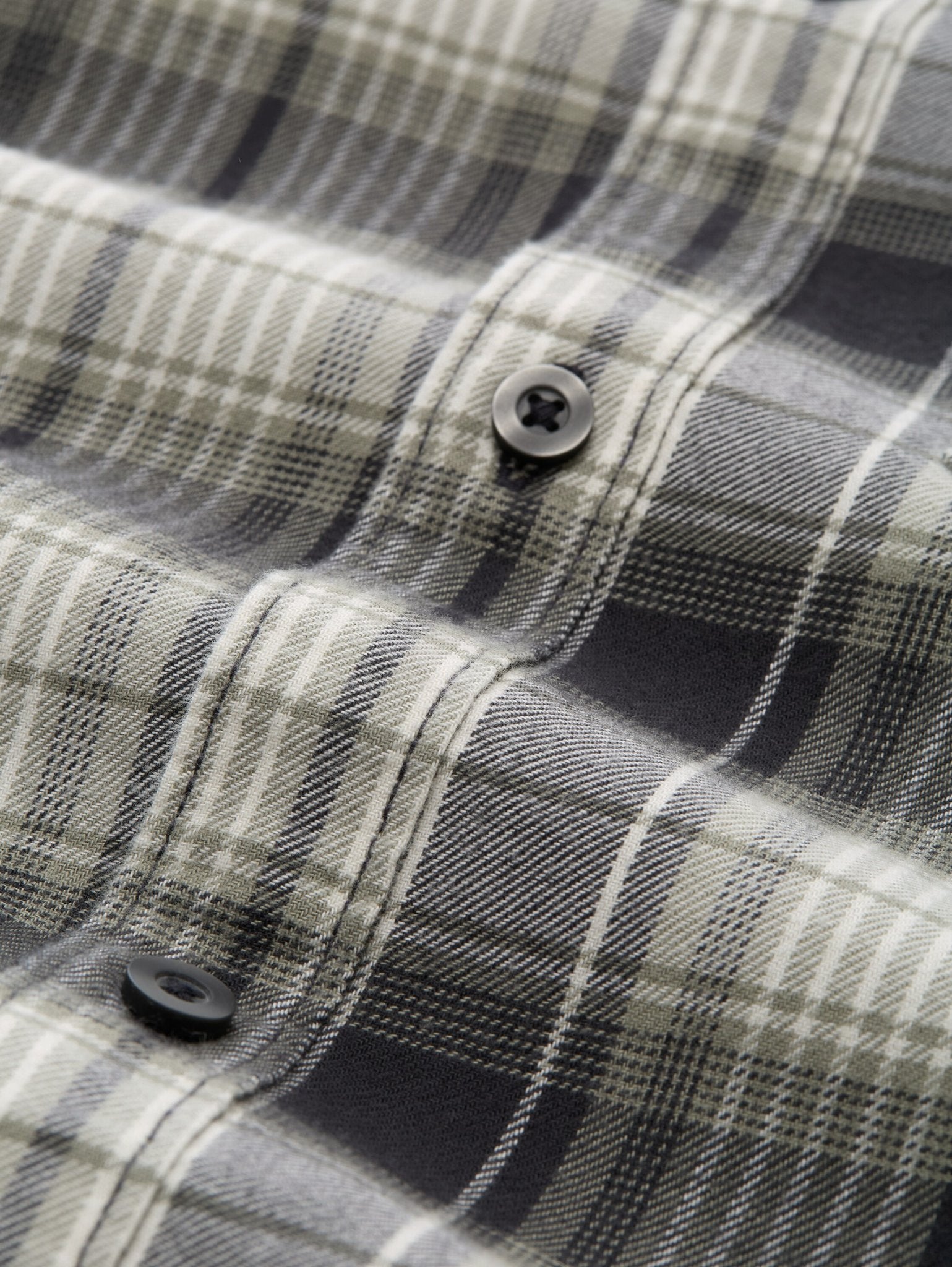 Tom Tailor denim Herren Hemden lang Coal Grey Green
