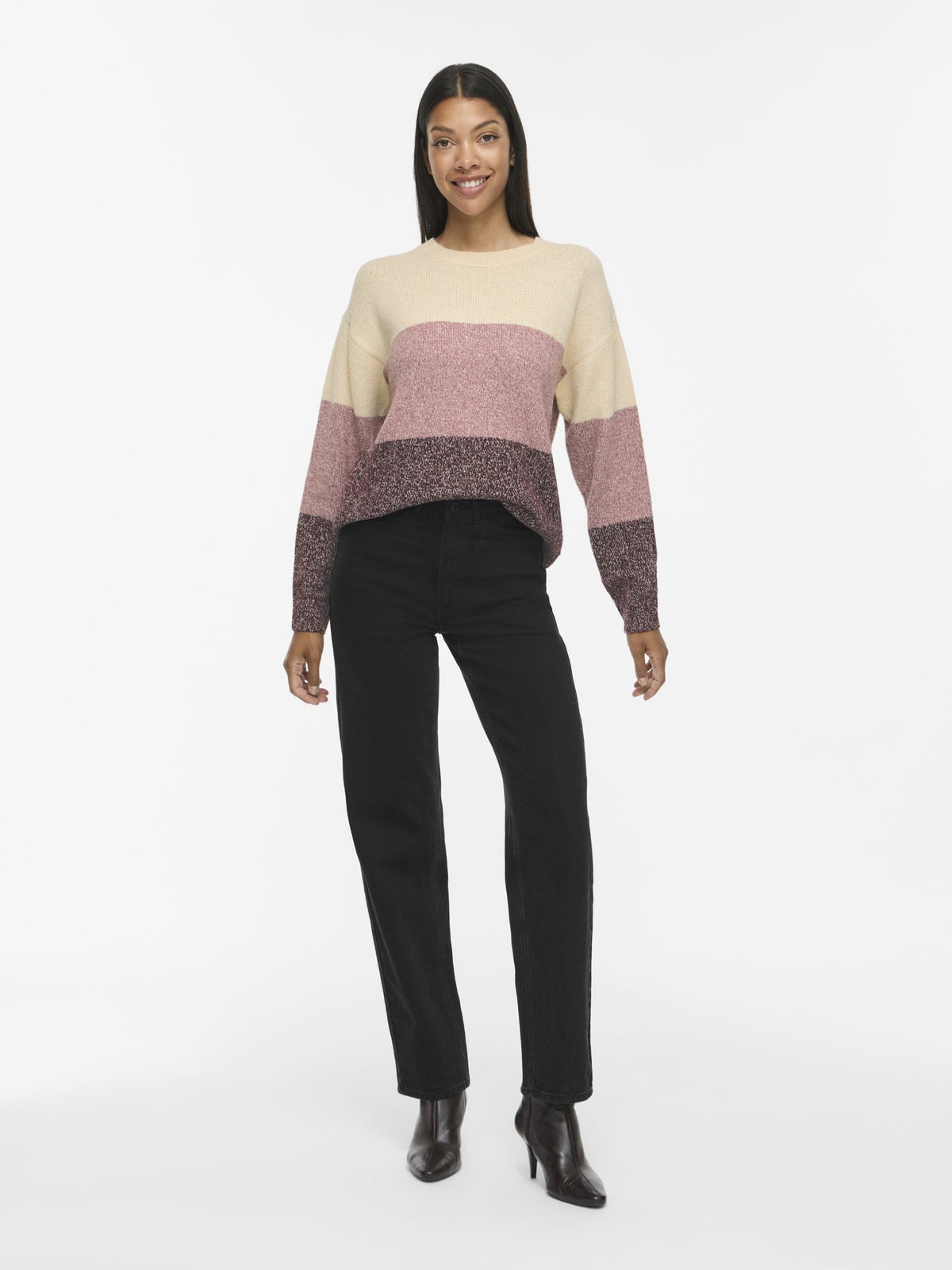 Vila Damen Pullover Birch/Nostalgia