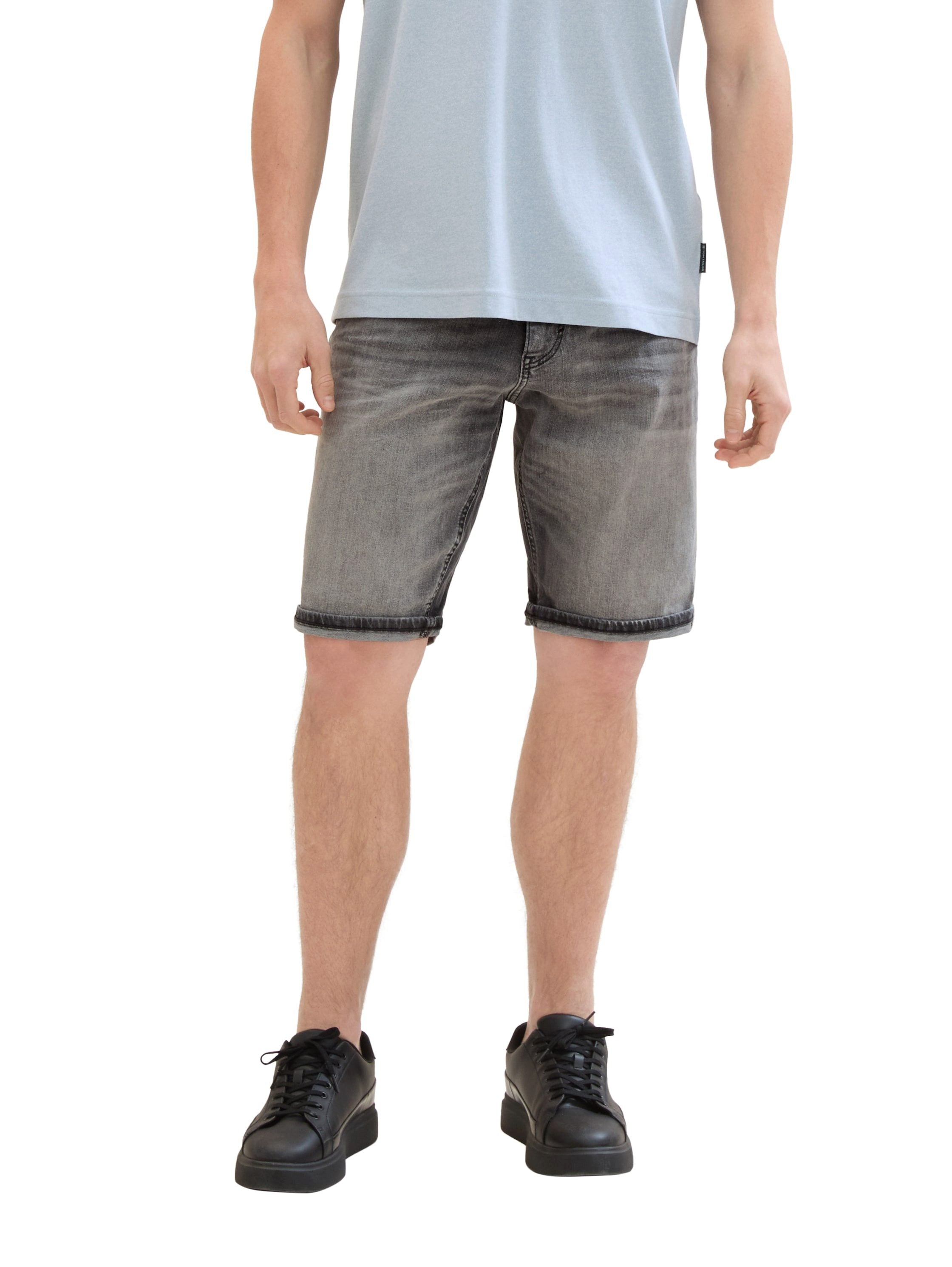 Tom Tailor Herren Shorts Used Light Ston
