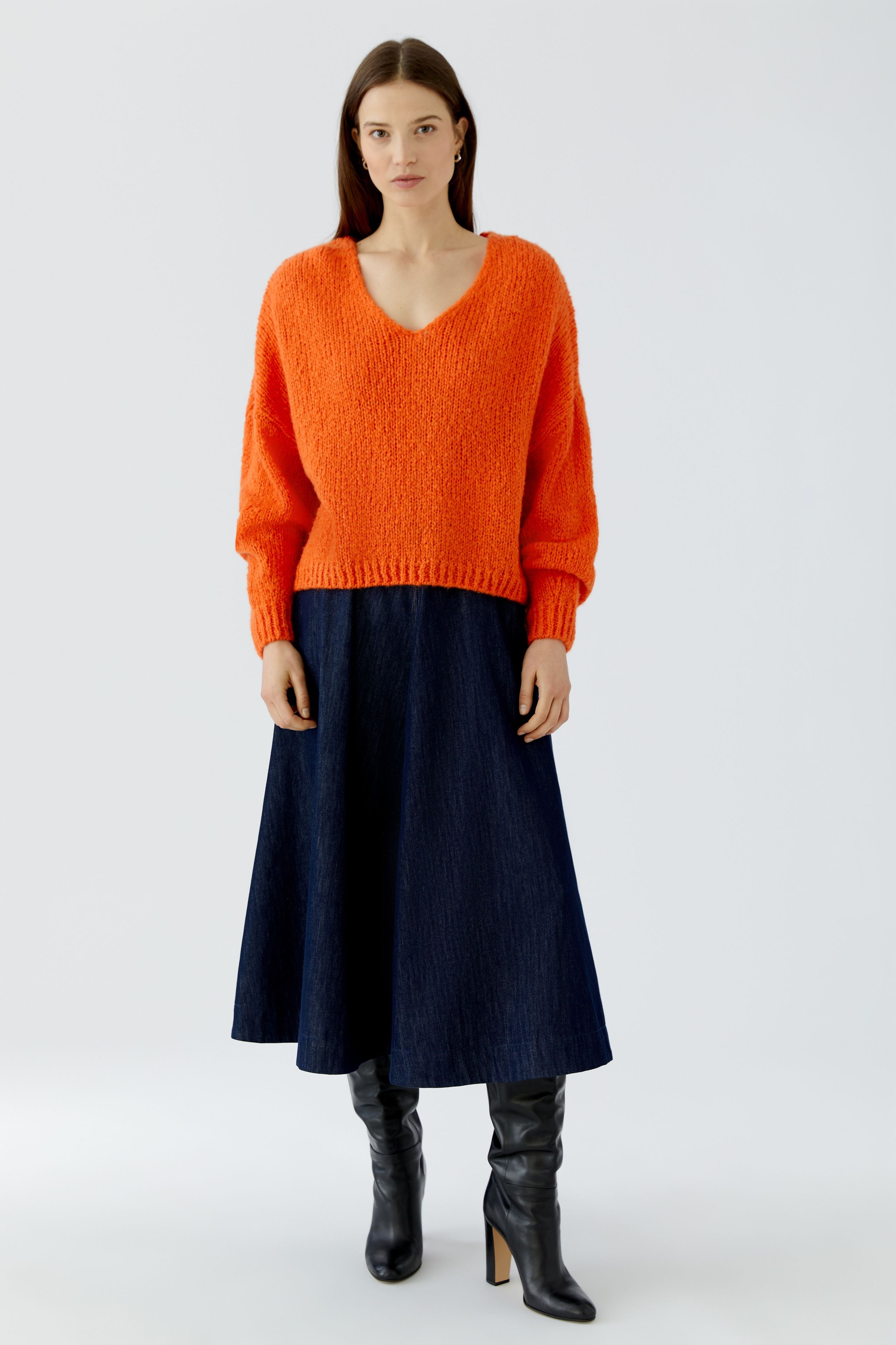 Oui Damen Pullover  Orangeade