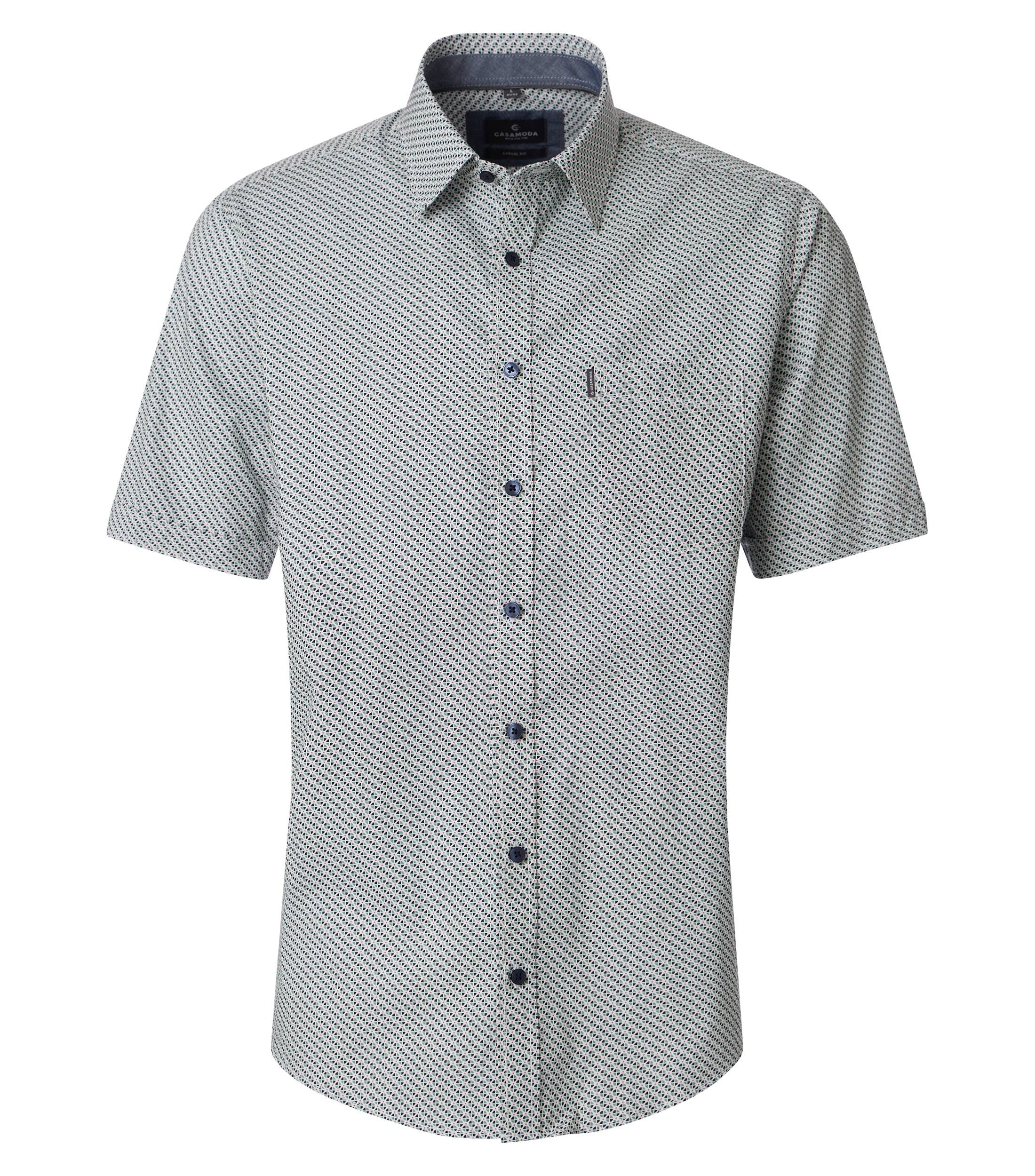Casa Moda Herren Hemden kurz  Gruen