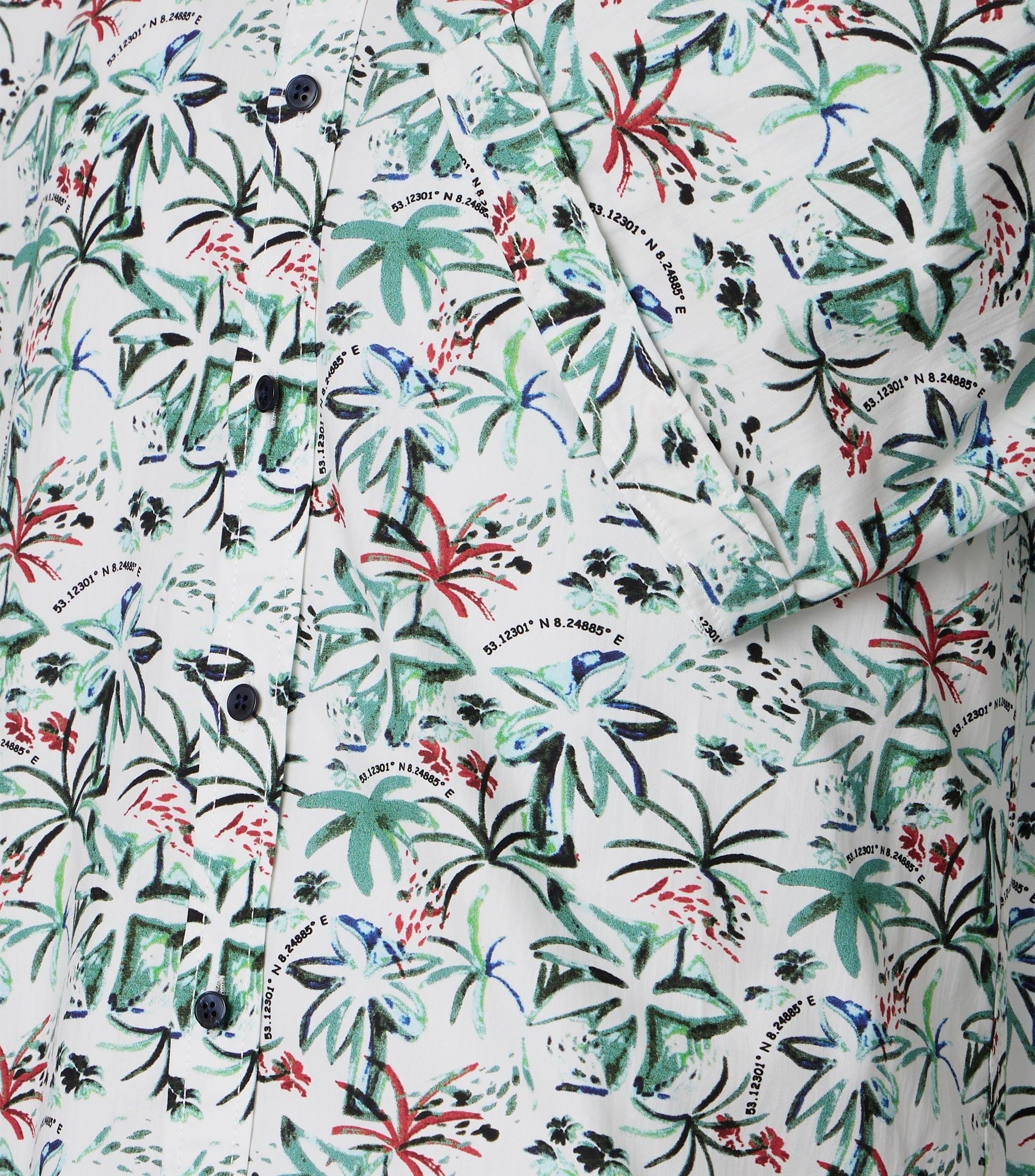 Casa Moda Herren Hemden kurz  Gruen