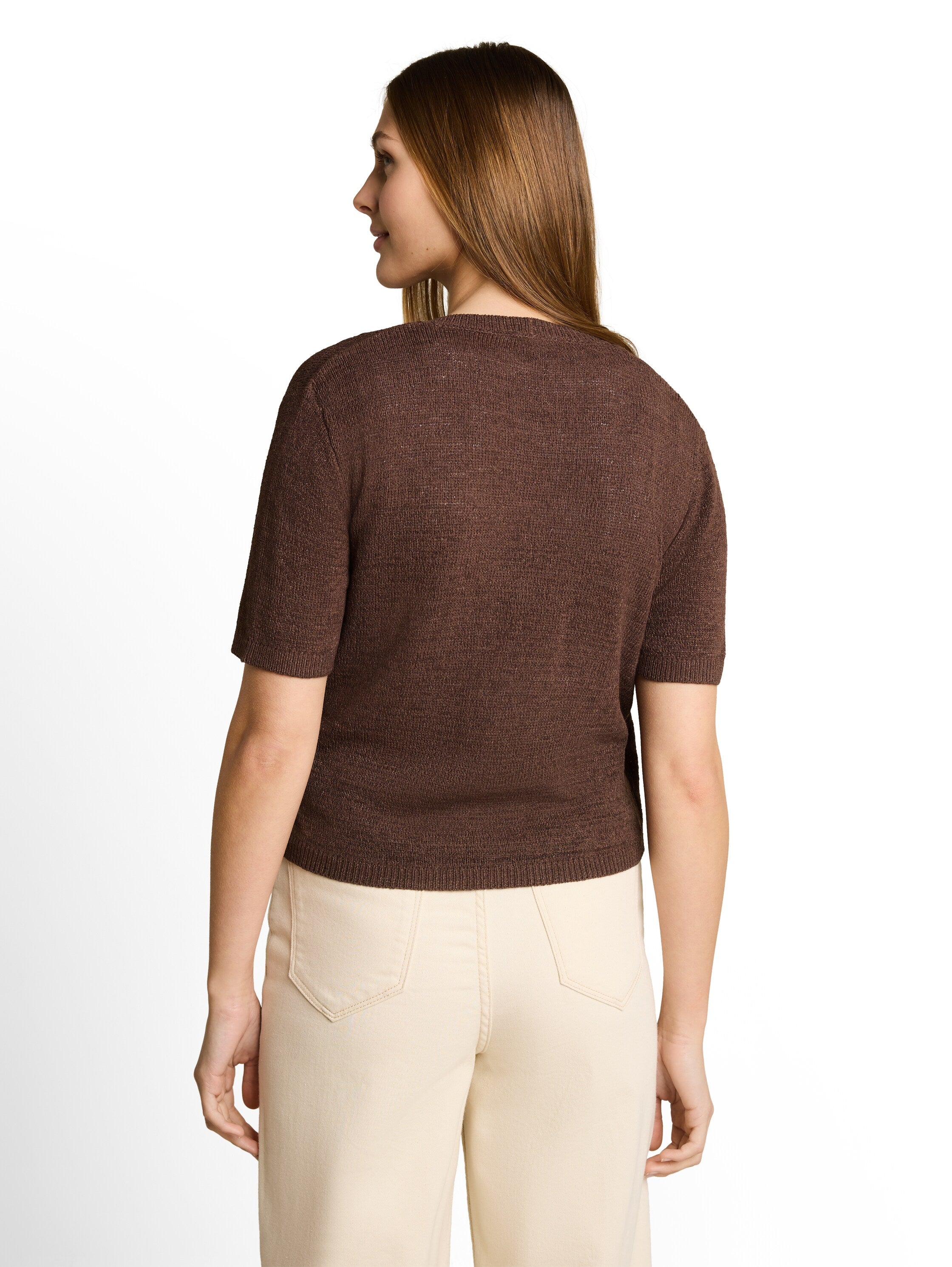 Tom Tailor denim Damen Strickjacken Cool Dark Brown