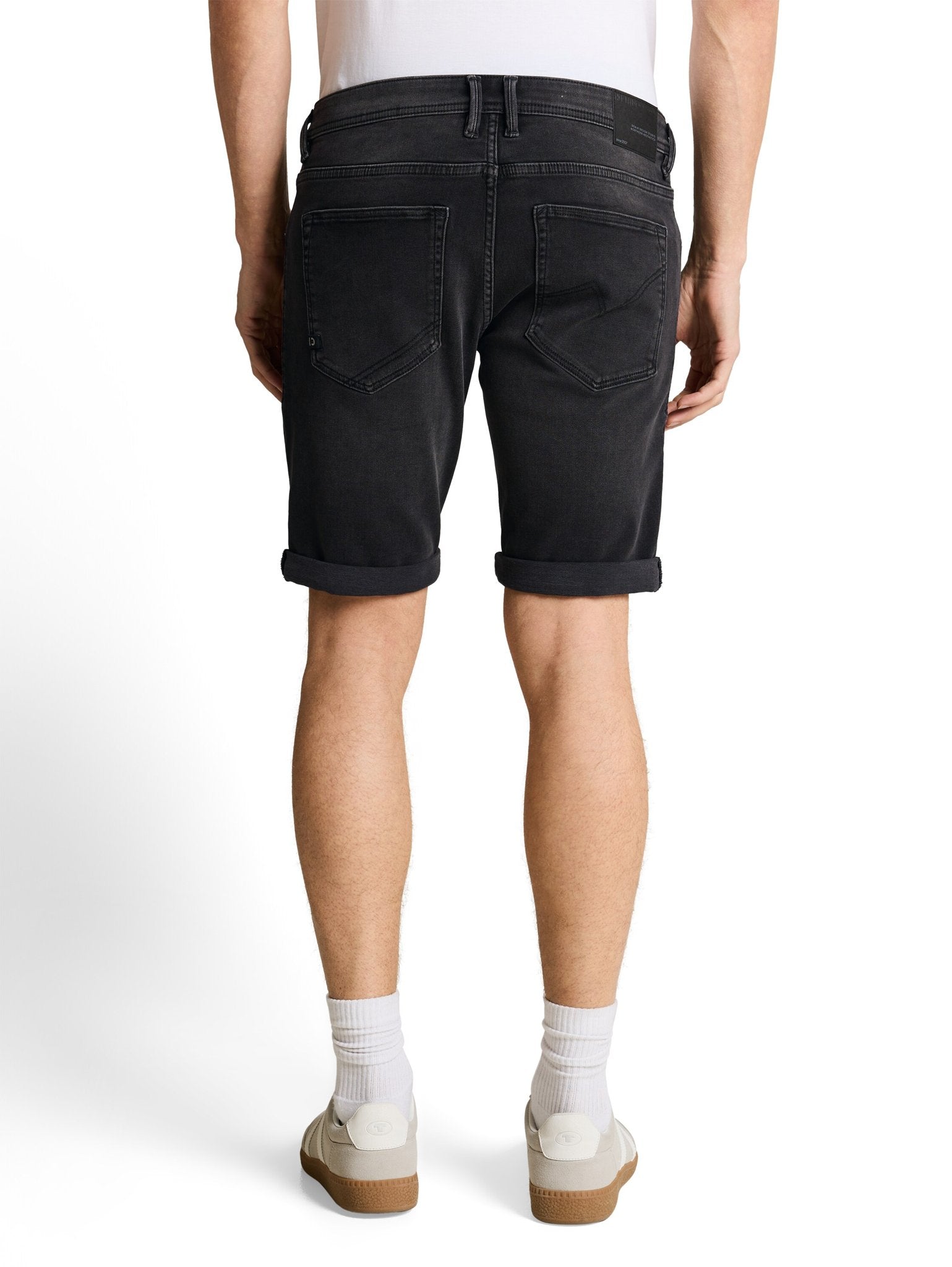 Tom Tailor denim Herren Shorts Used Dark Stone