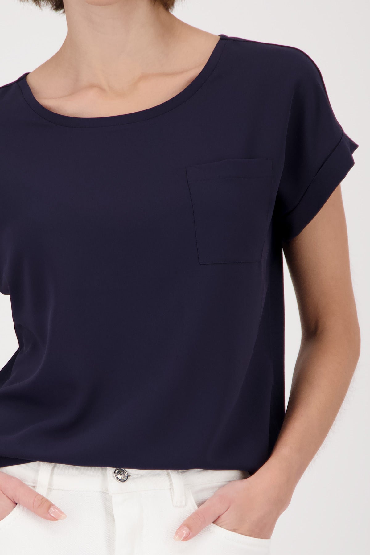 Monari Damen T-Shirts  Marine